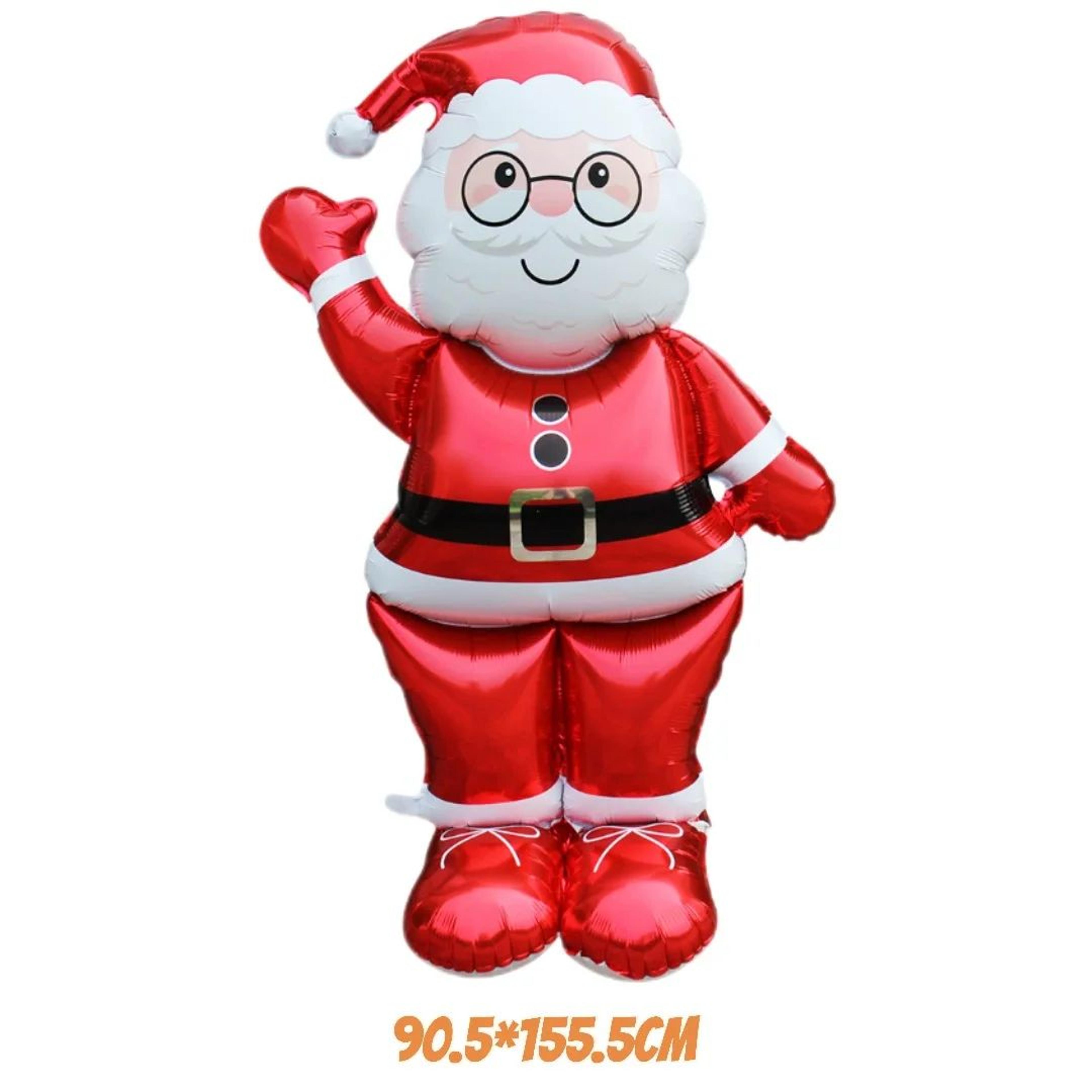 extra large christmas foil balloon standing santa or snowman holiday party decoration