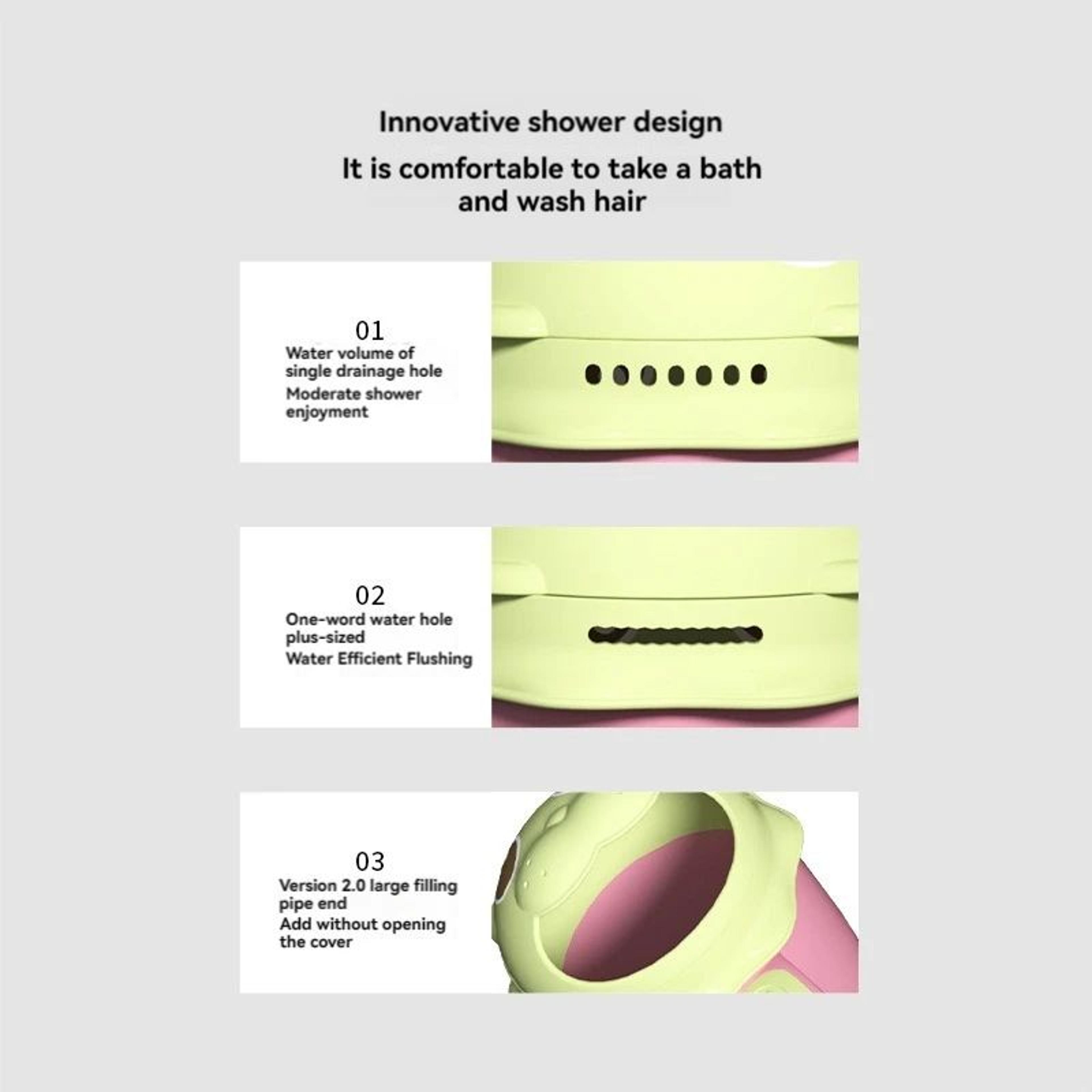 gentle flow baby bath water scoop & shampoo rinse cup for kids
