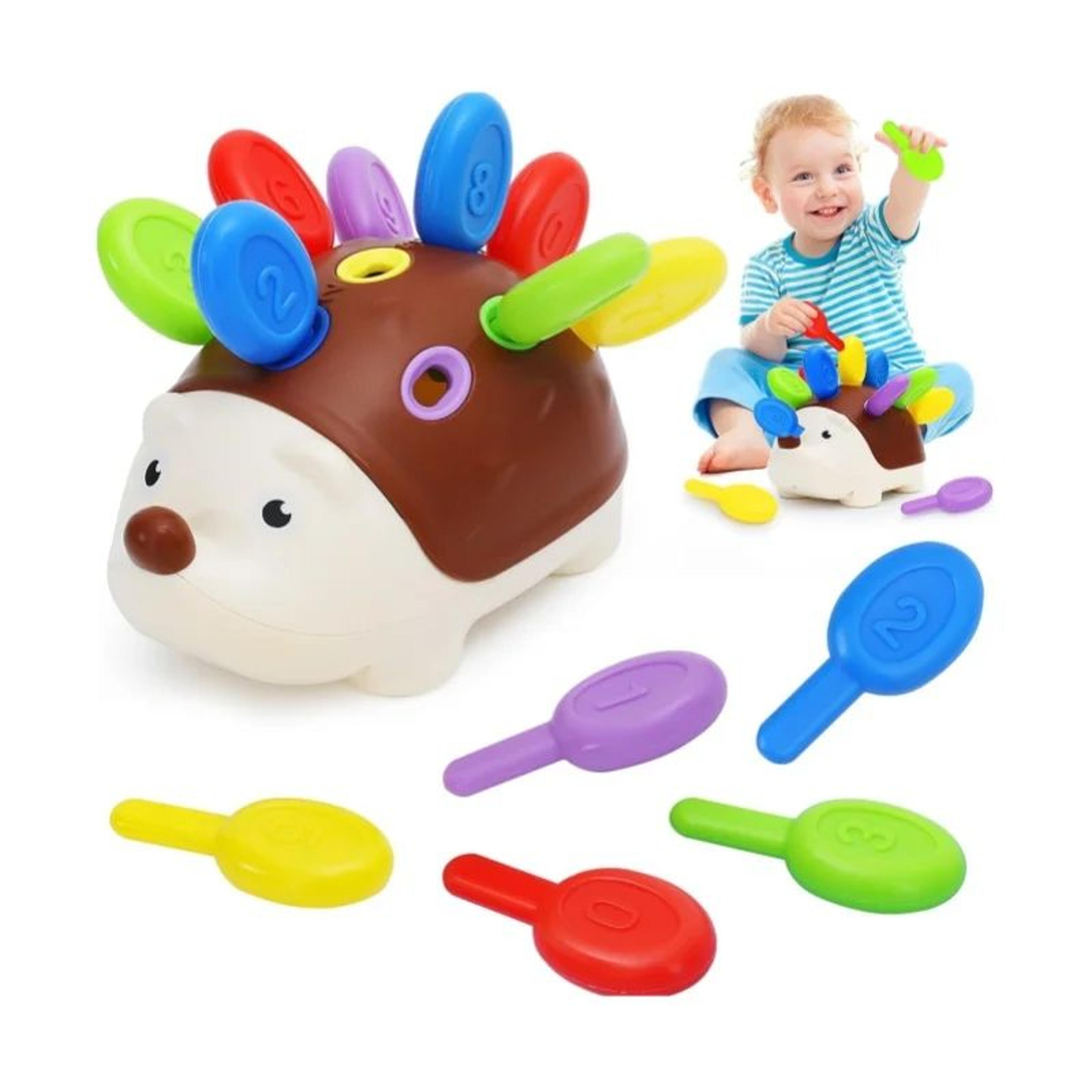montessori sensory hedgehog fine motor toy for toddlers