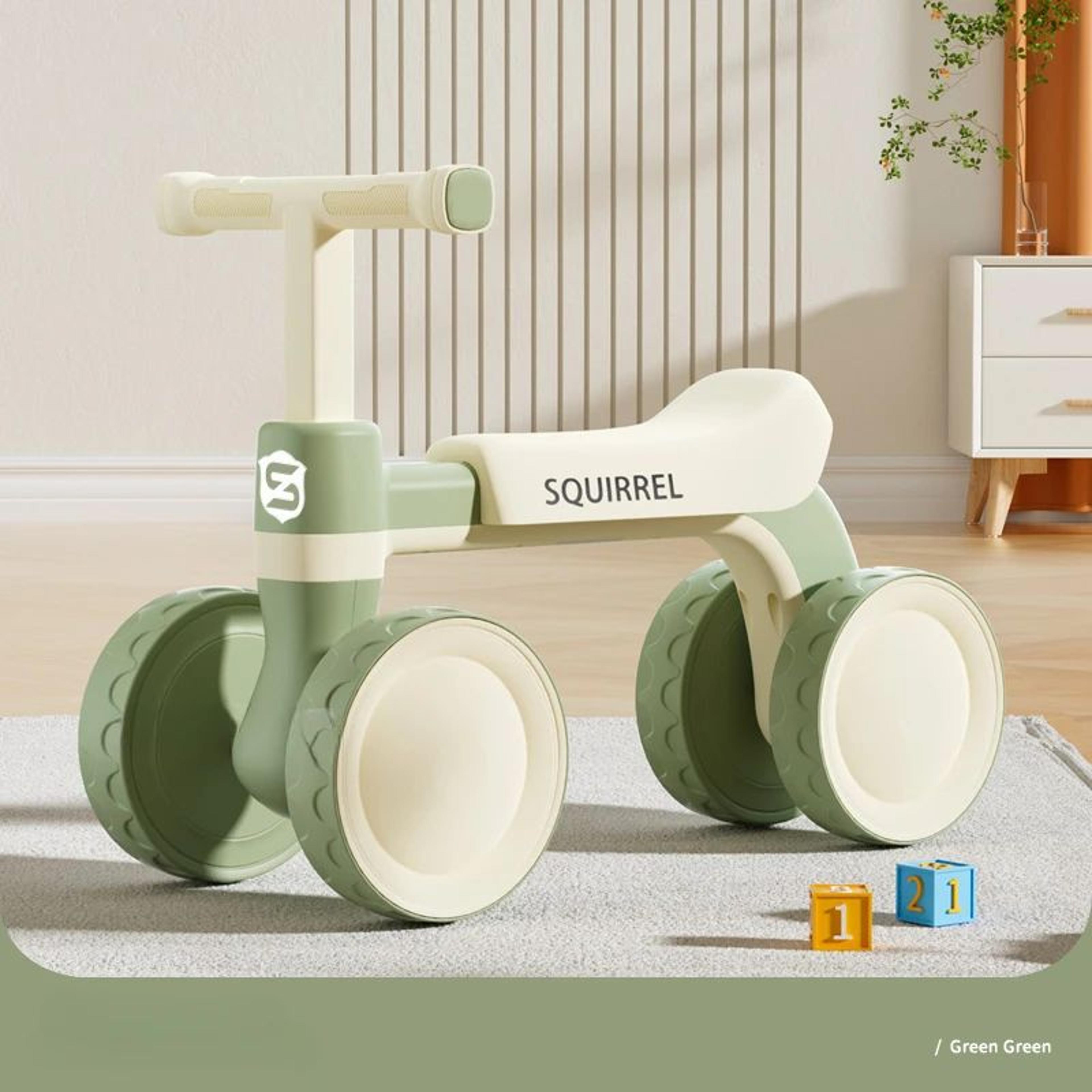 4-wheel baby balance bike trainer for toddlers (ages 1–3)
