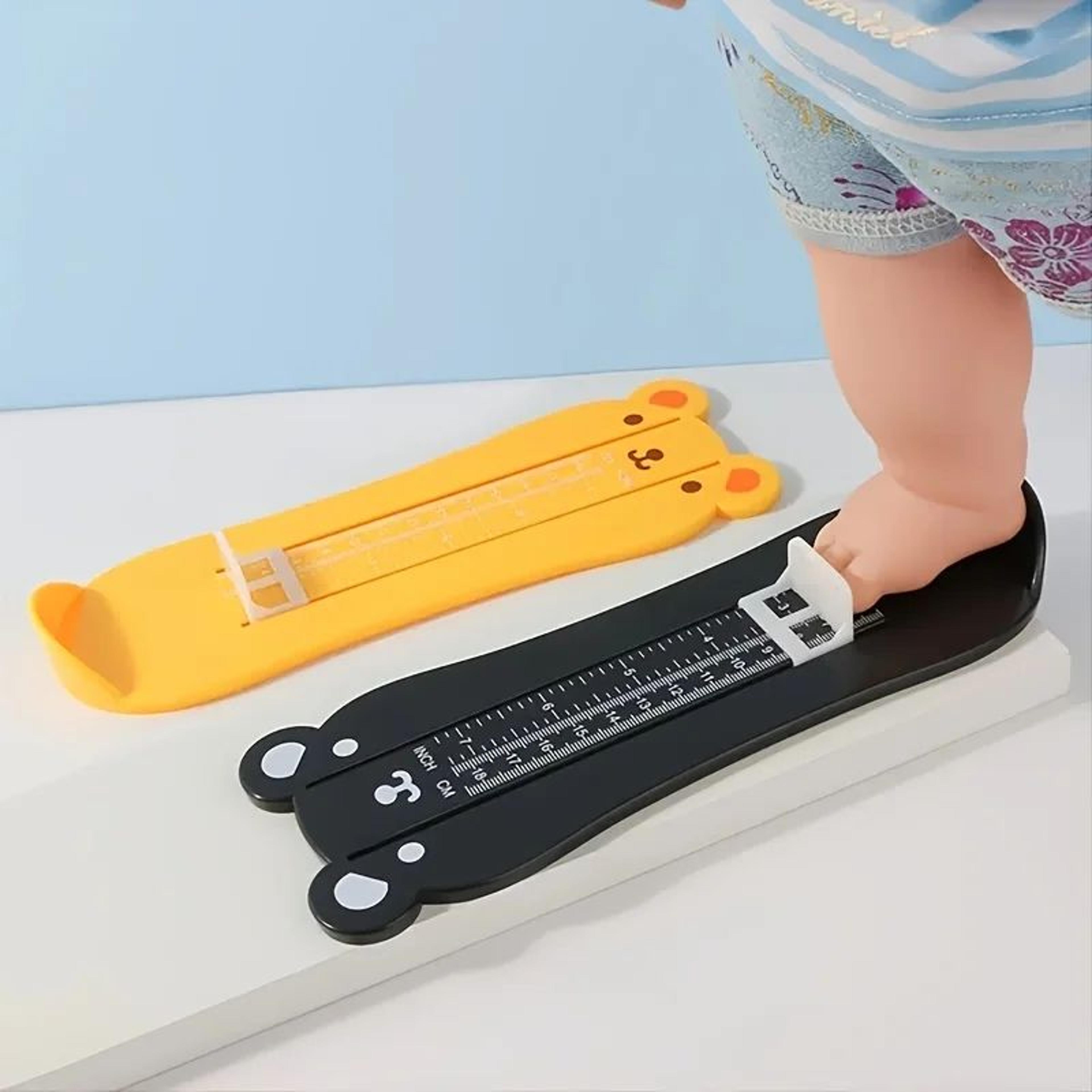 adjustable kids foot measurement device – accurate toddler & baby shoe size measurer
