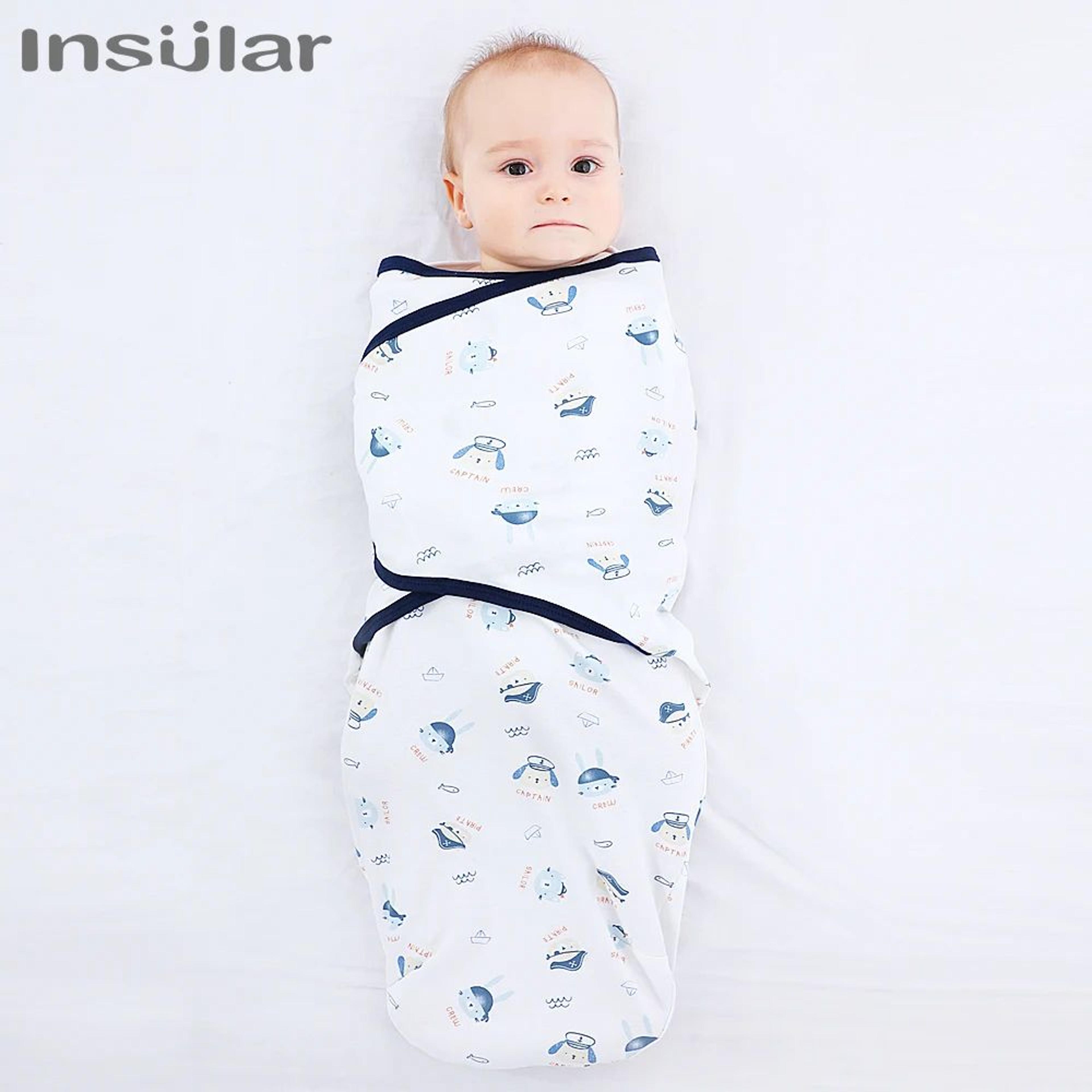 insular soft cotton newborn swaddle blanket – cozy baby swaddle wrap cocoon