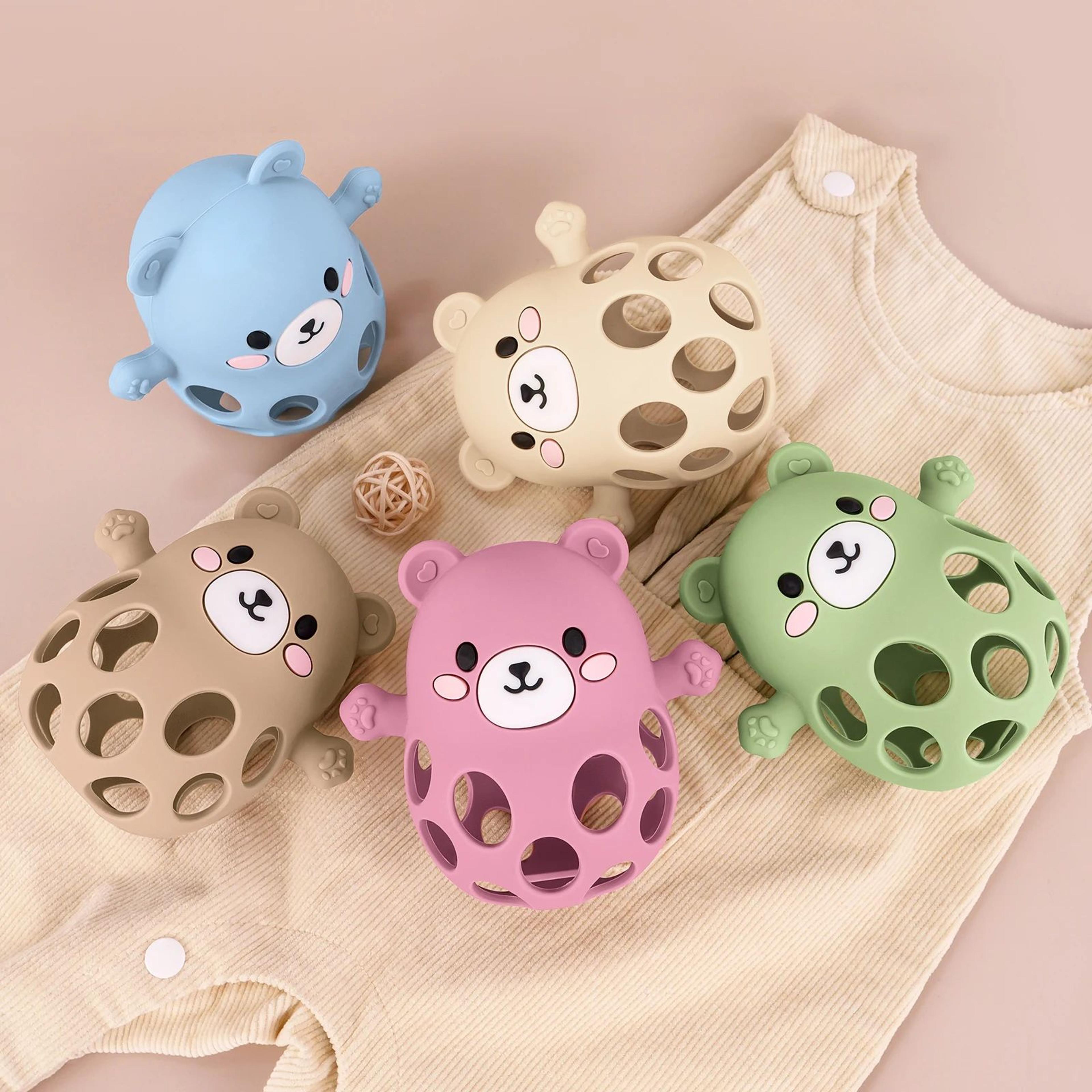 baby teether glove – soft infant teething mitten for safe self-soothing relief