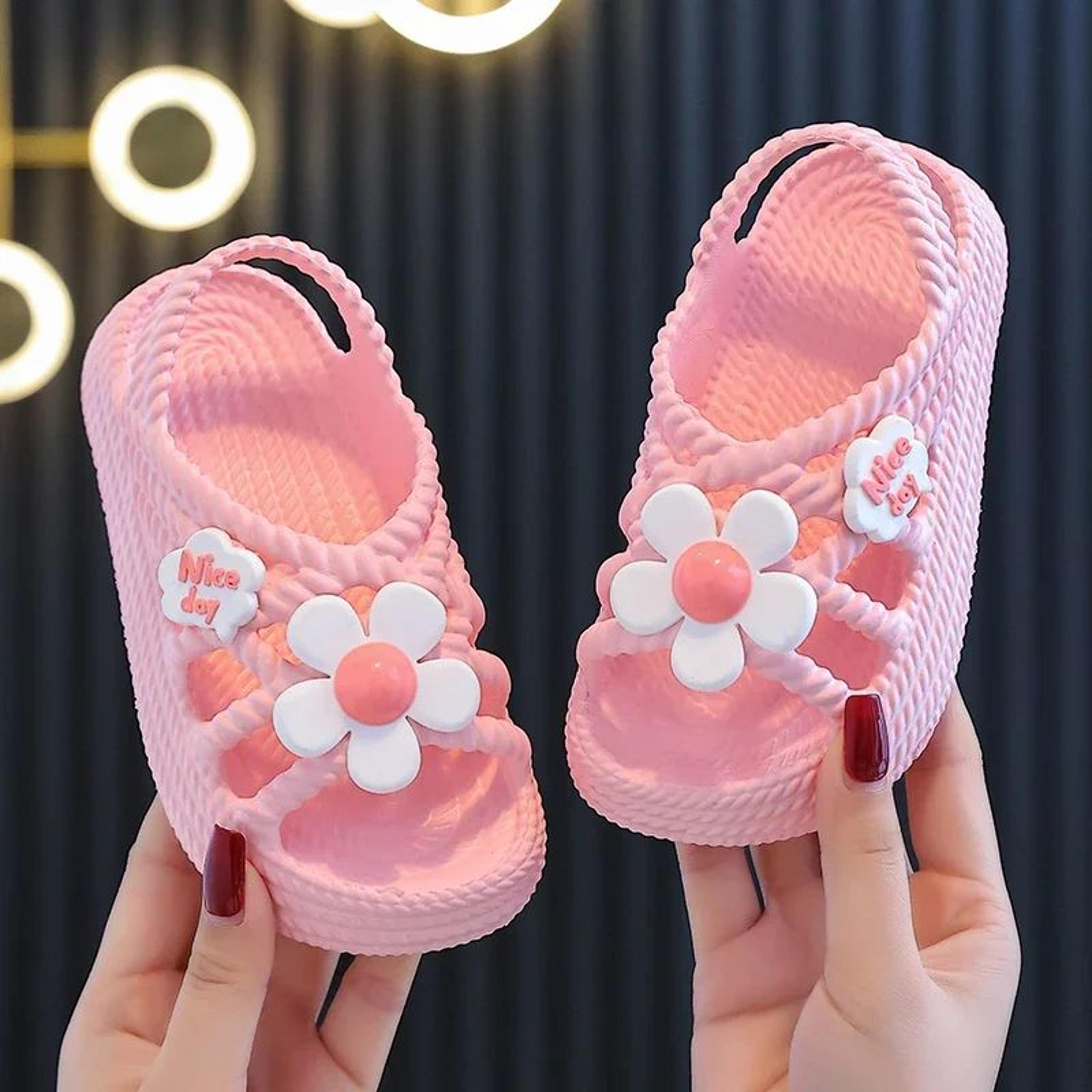 kids anti-slip slippers soft sole baby beach sandals for indoor & outdoor comfort
