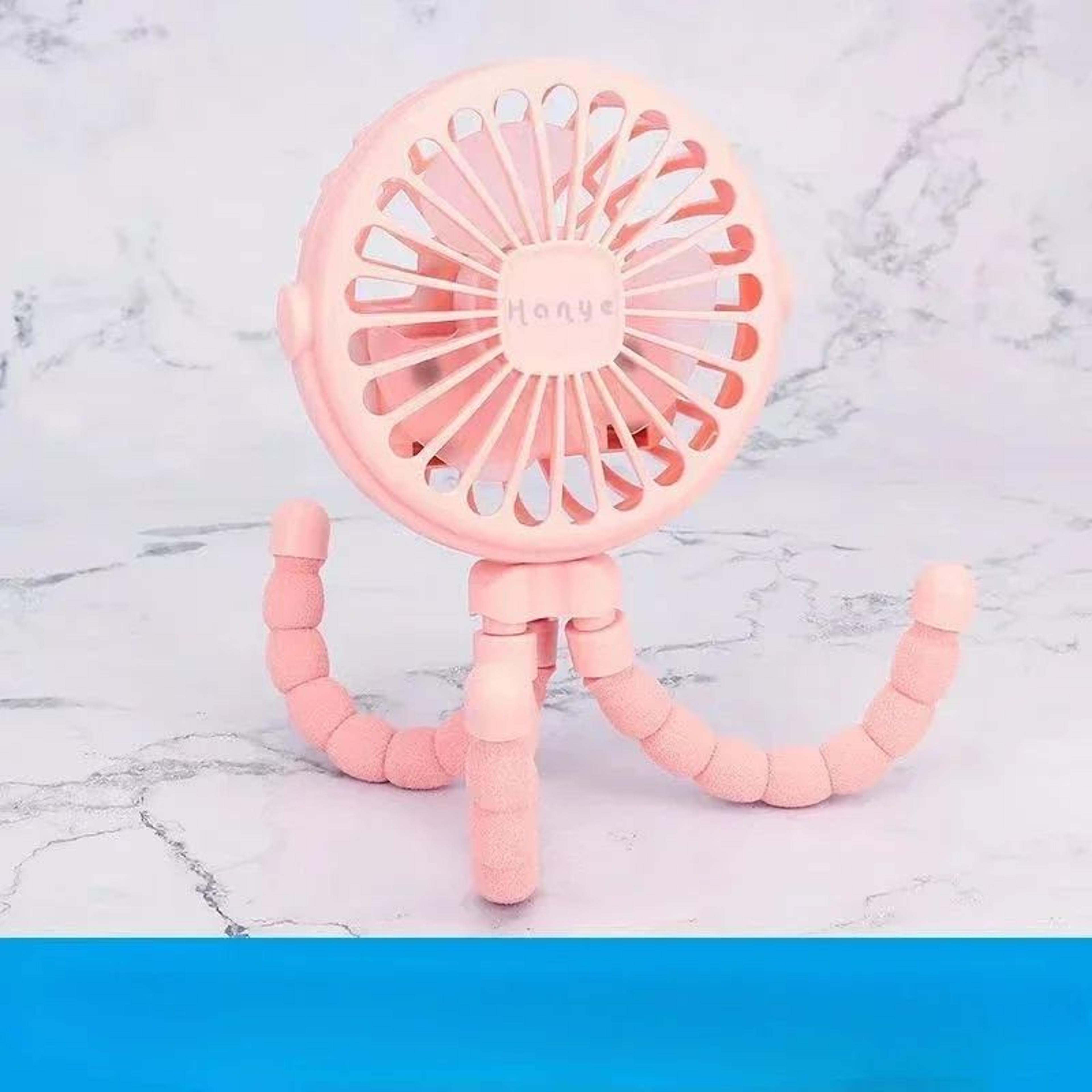 portable bladeless stroller fan – usb rechargeable foldable mini cooling fan