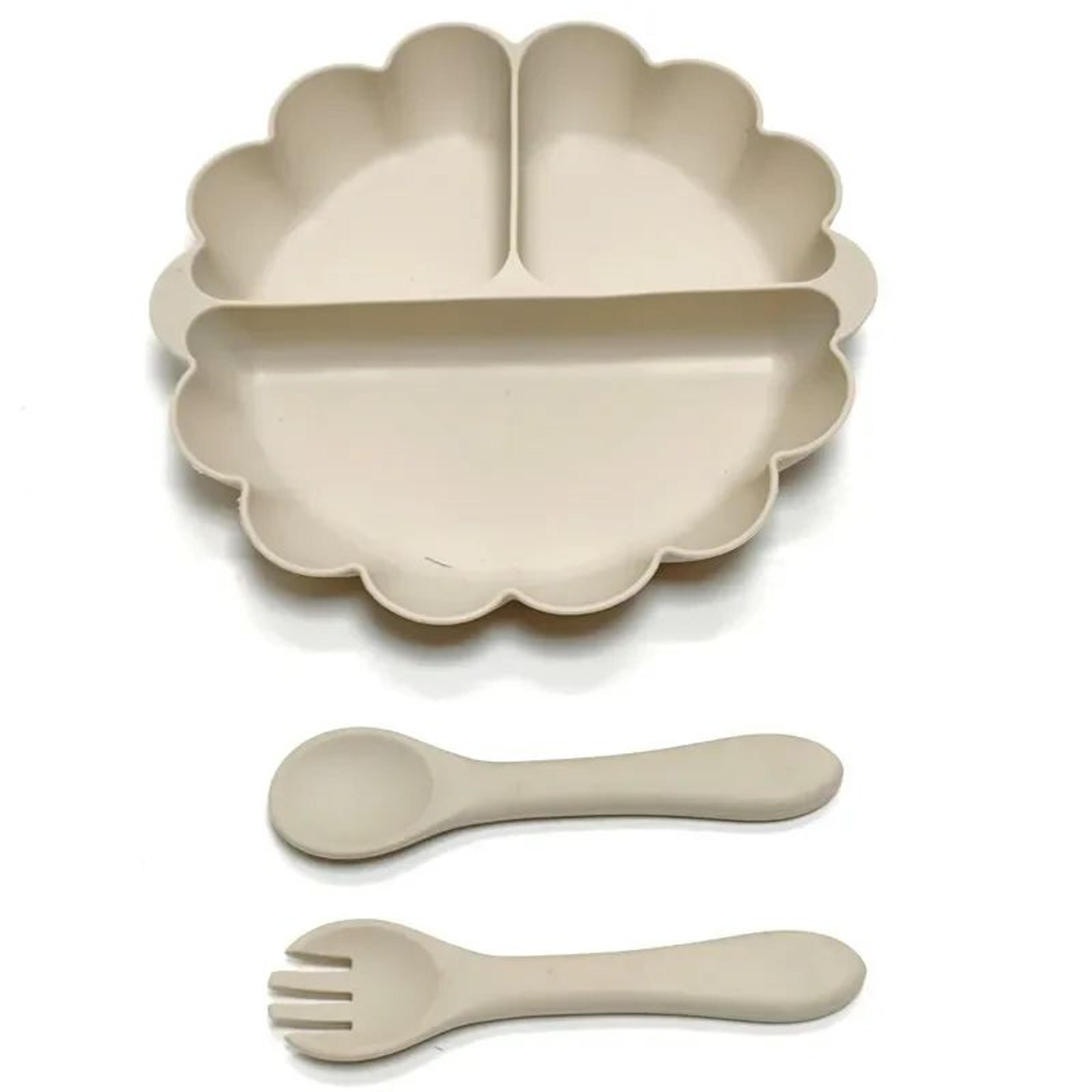 silicone baby plate set with strong suction base – non slip toddler feeding plates (3p