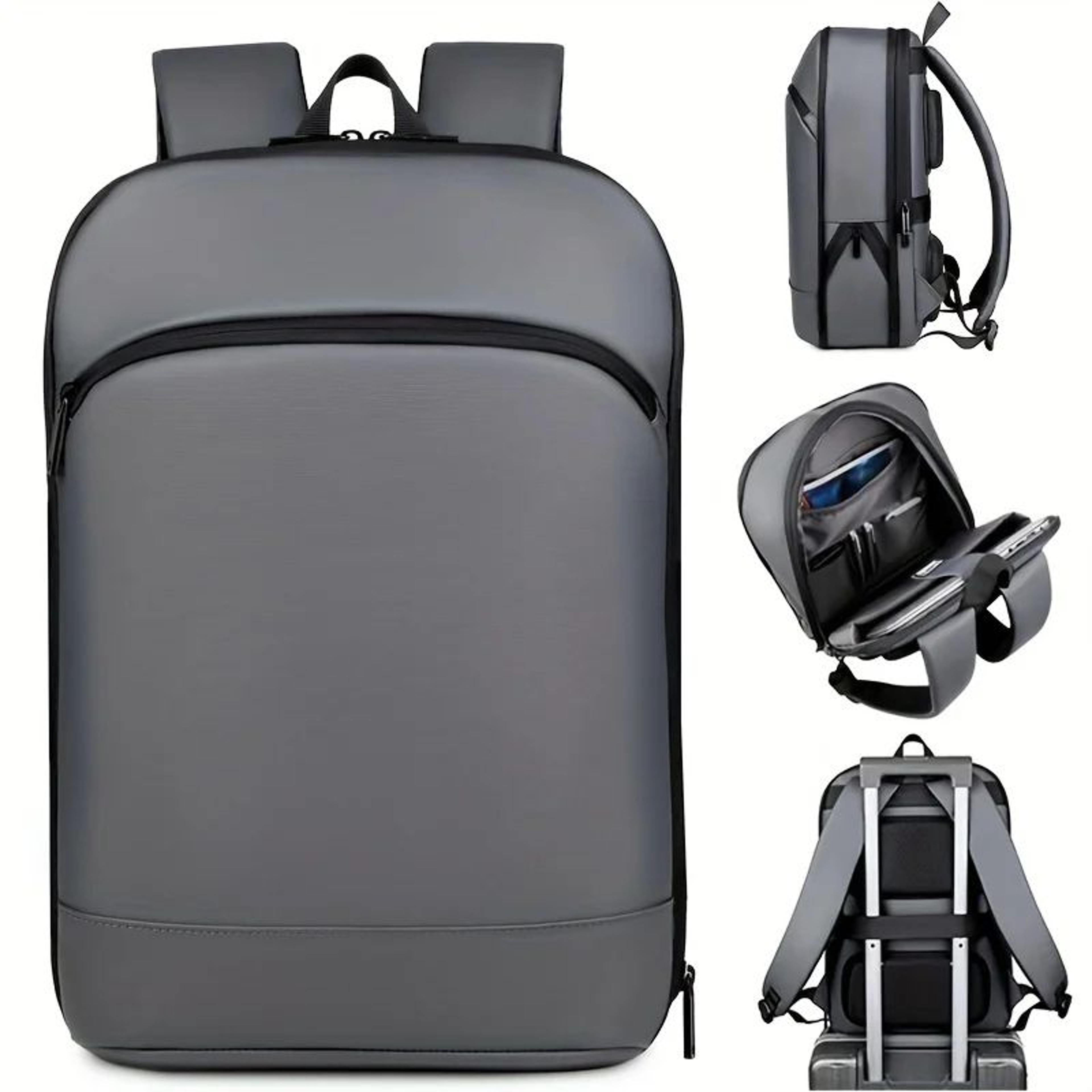 modern business backpack for men with luggage strap for work, travel, and daily commutes