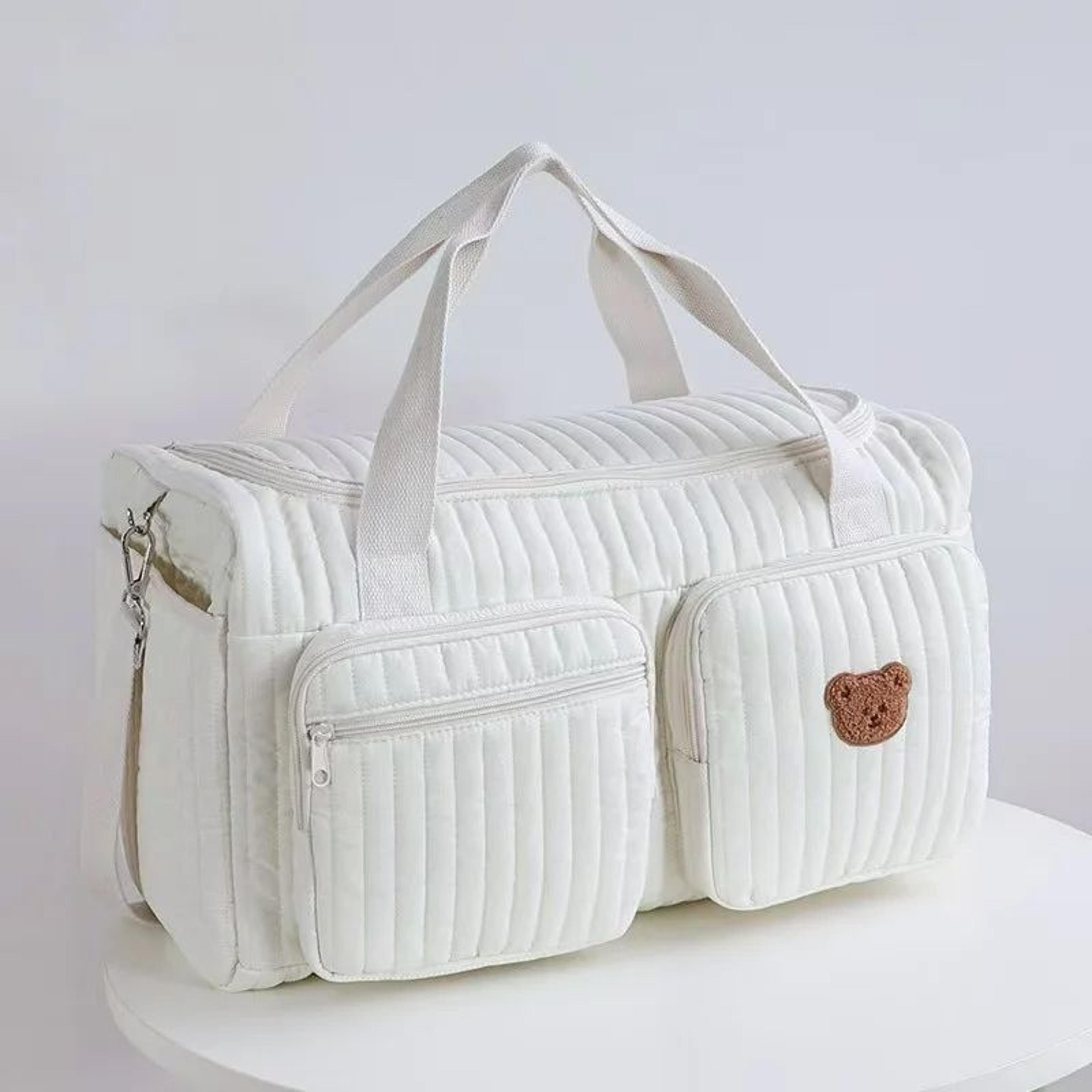 quilted diaper bag tote for moms large capacity mommy bag shoulder tote