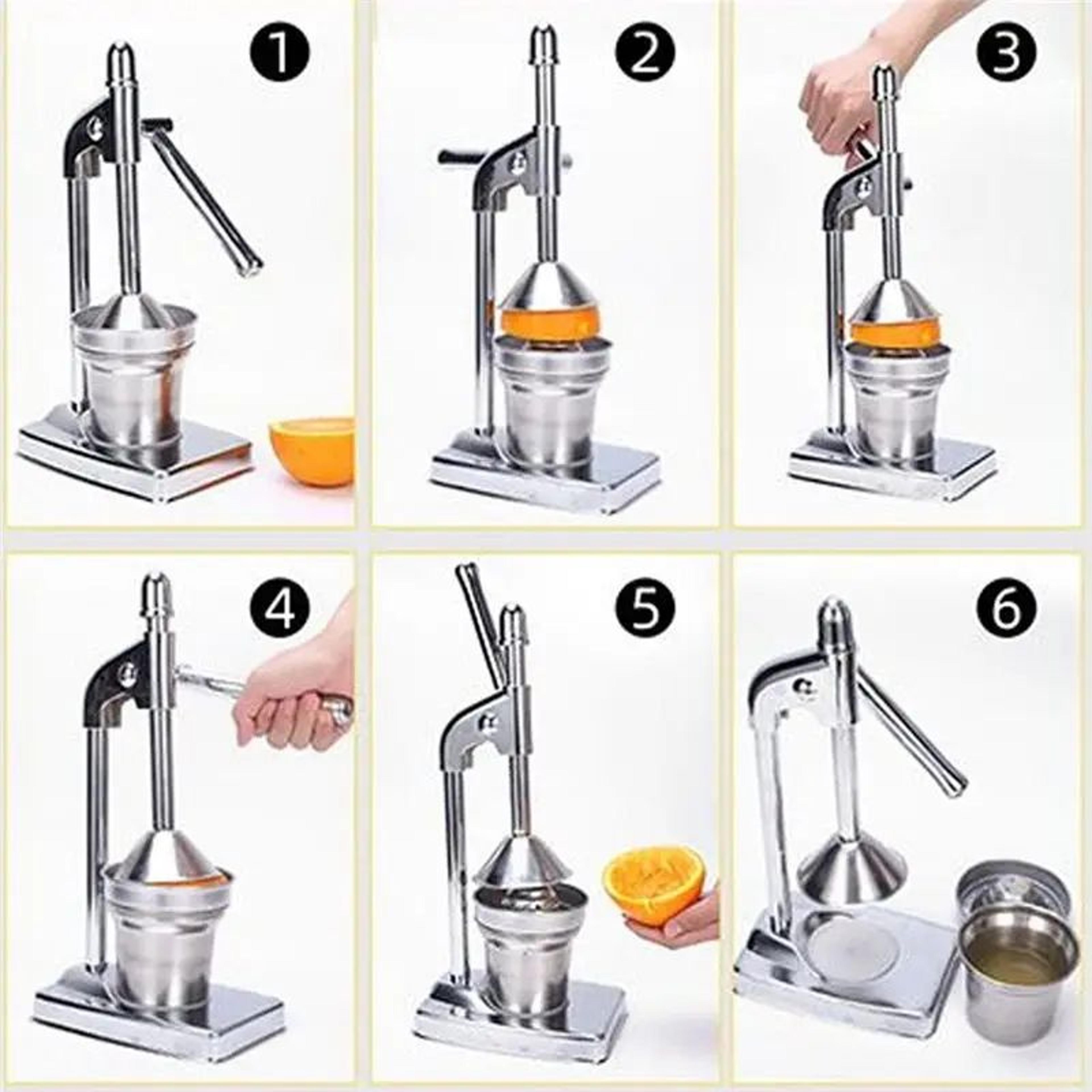 stainless steel lemon squeezer manual citrus press for lemons, limes and oranges