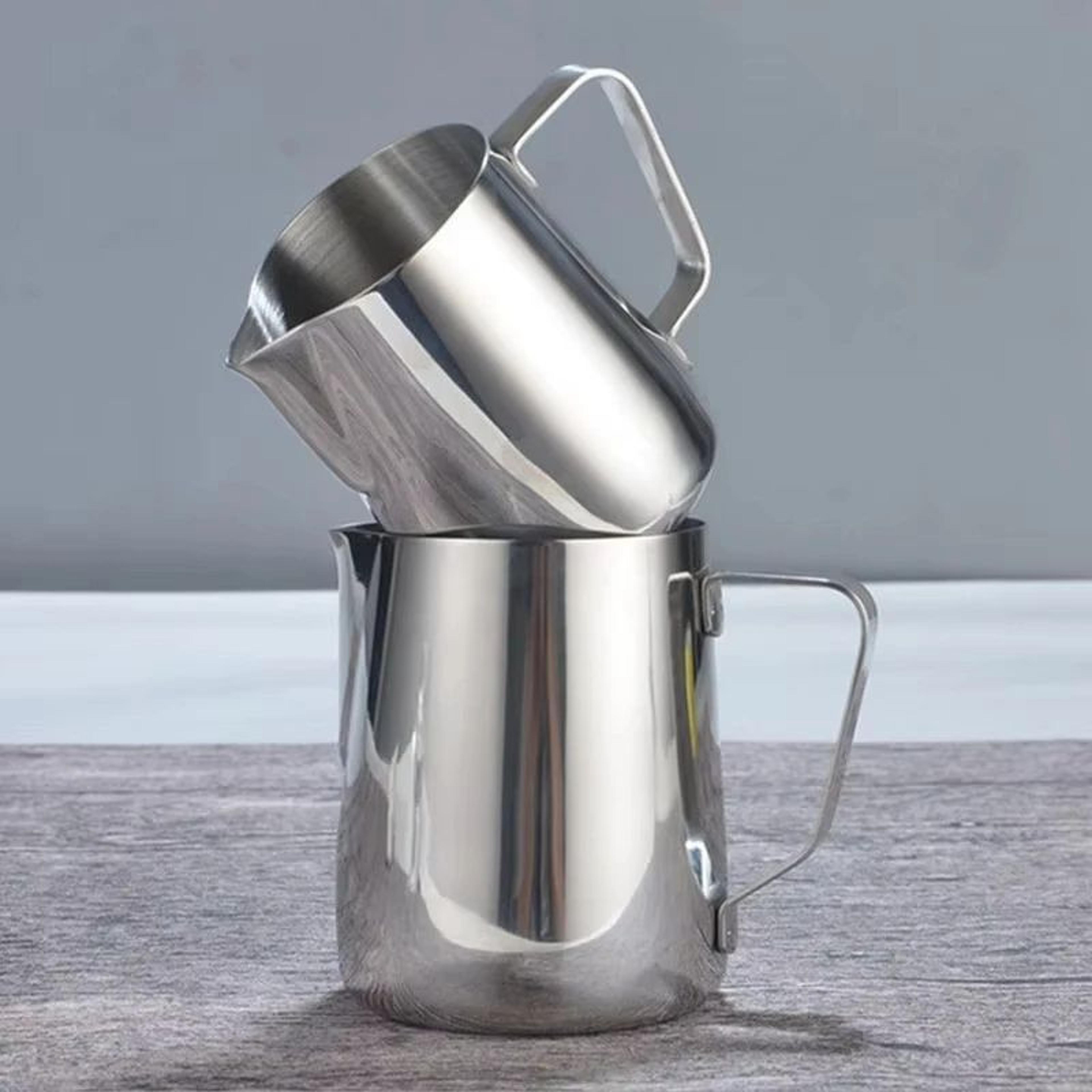 mini milk frothing pitcher stainless steel latte art jug for espresso and coffee