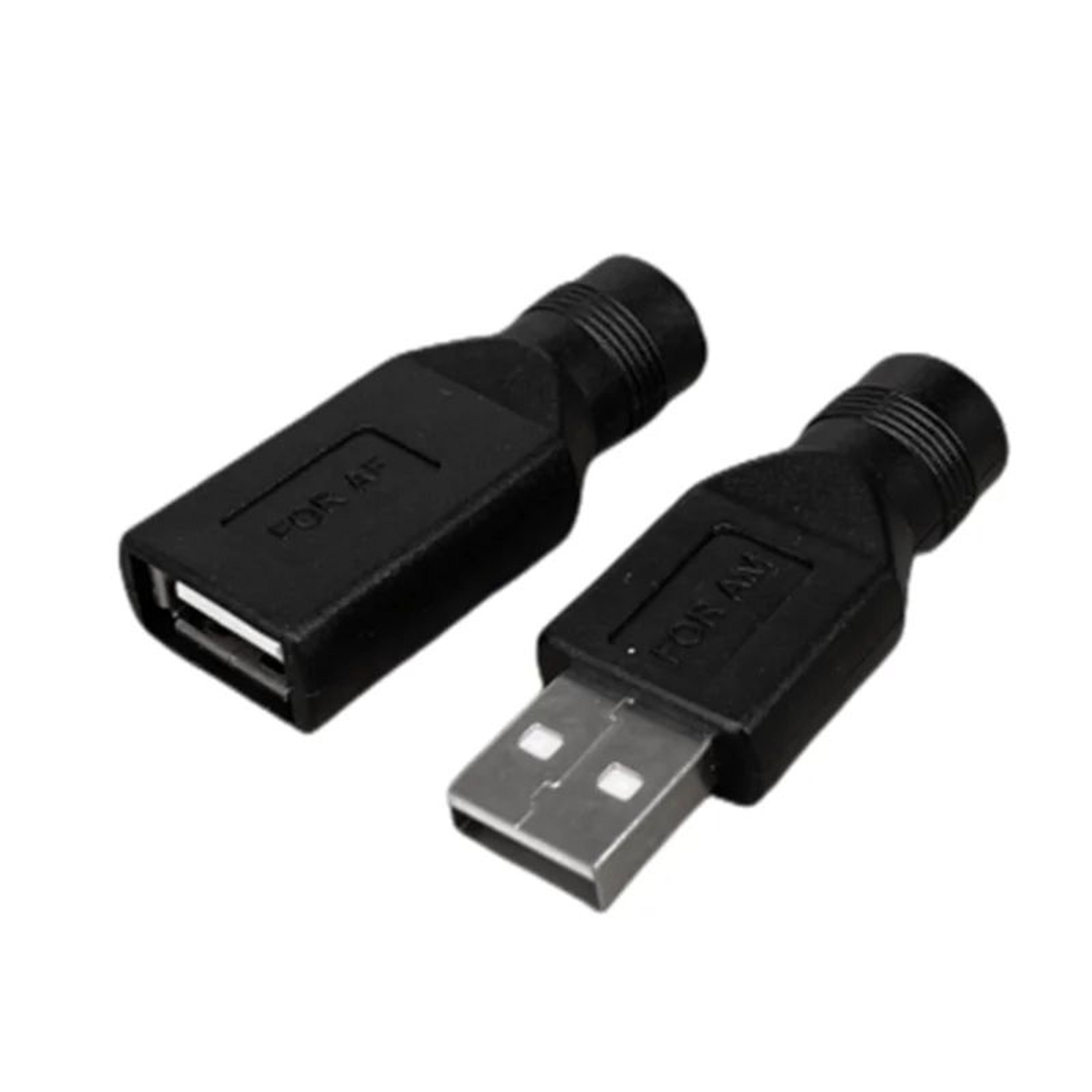 usb to dc power adapter 5v 5.5x2.1mm dc female connector for routers, fans and small devices
