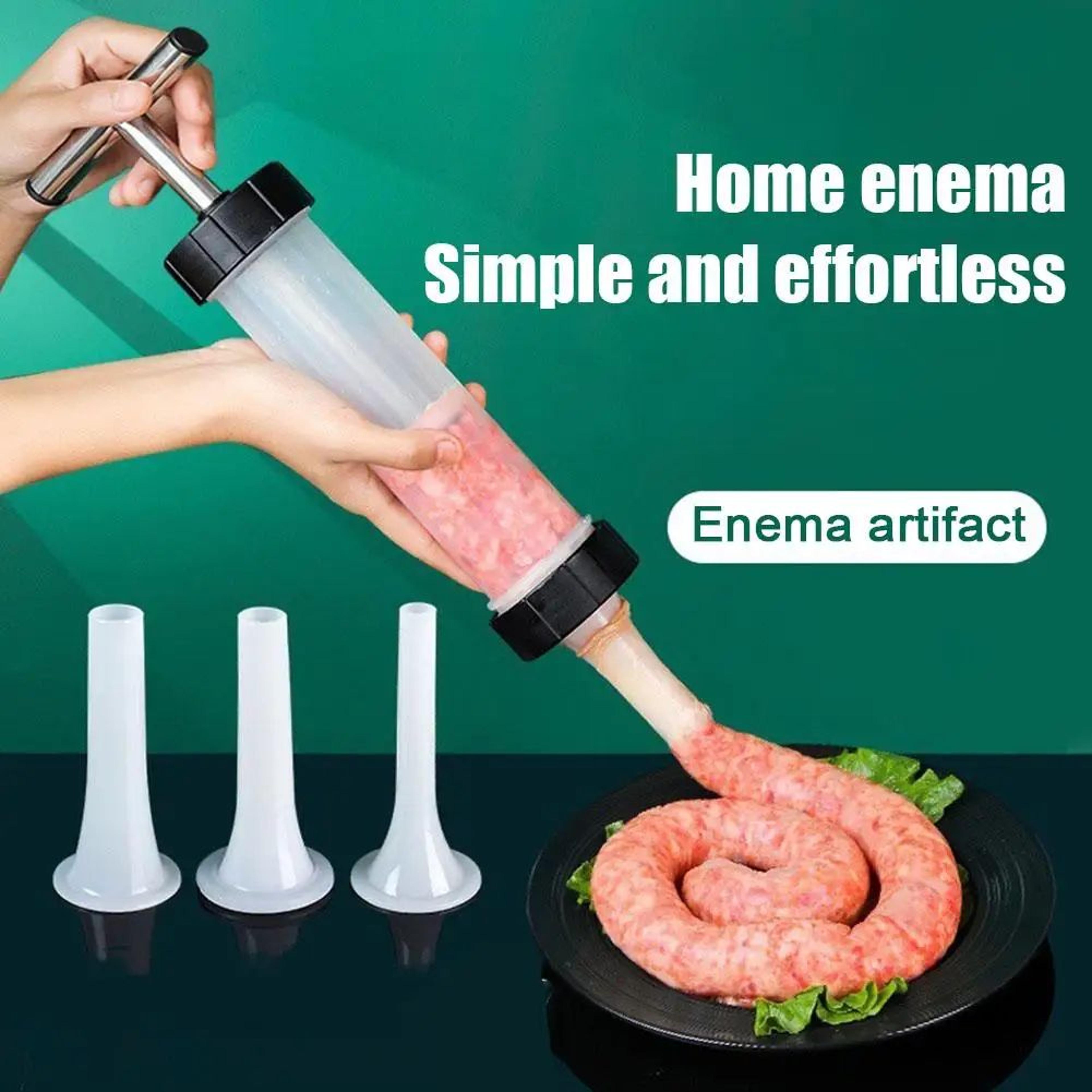 manual sausage stuffer kit for homemade gourmet sausages