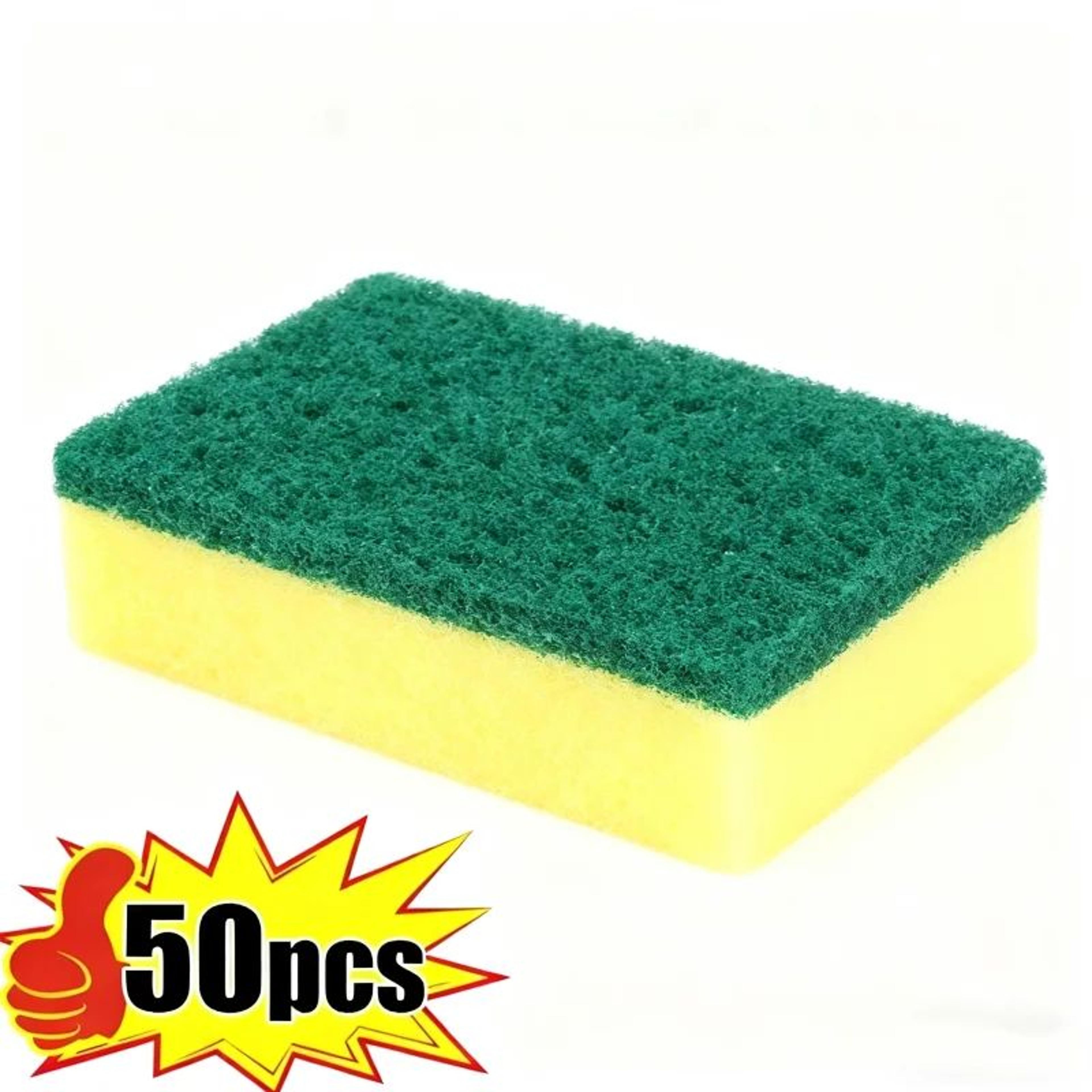 ultraclean dual-sided dish cleaning sponge with rust removal brush (50pcs)