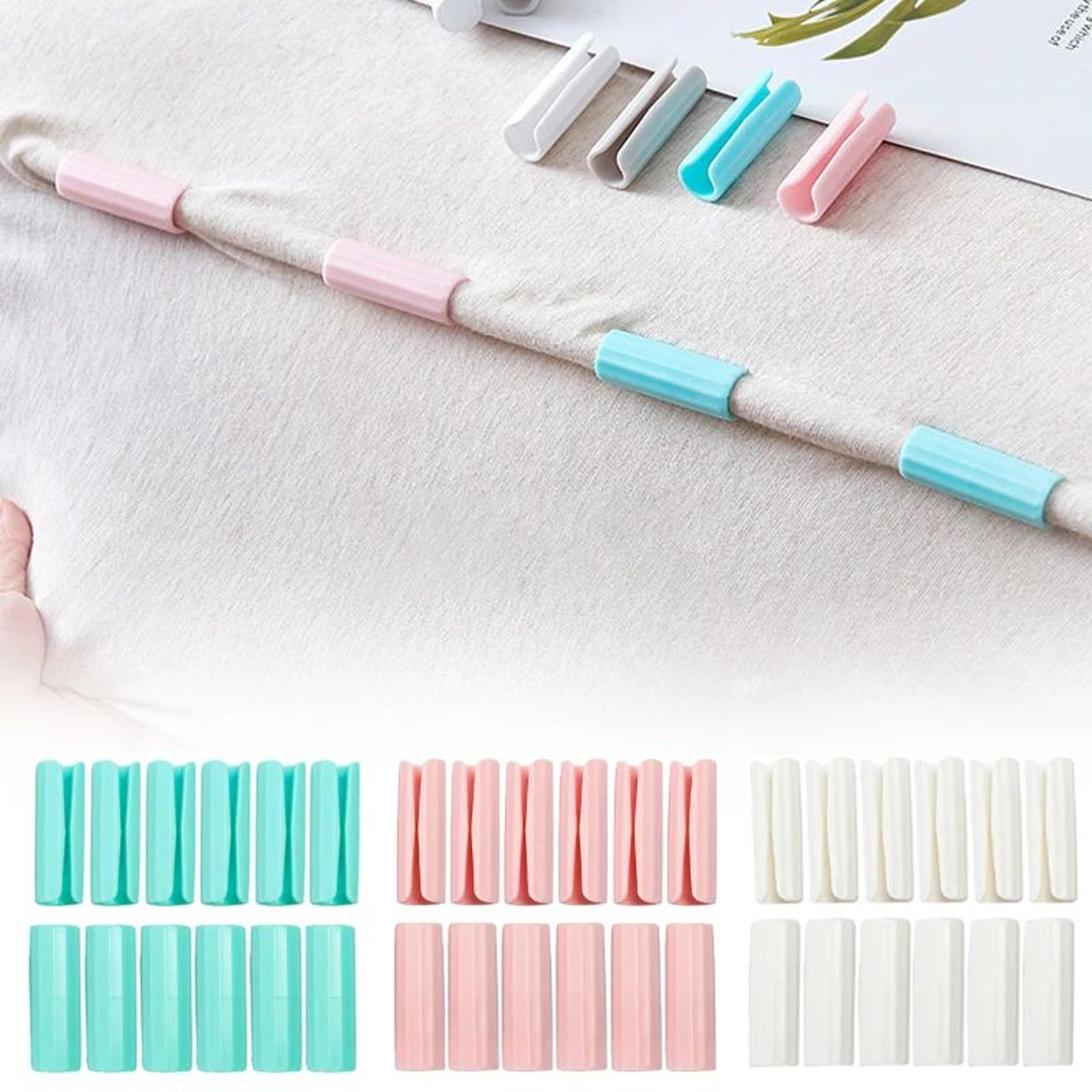 12-piece bed sheet clips set – non-slip sheet holder clips for sheets, quilts & mattress covers