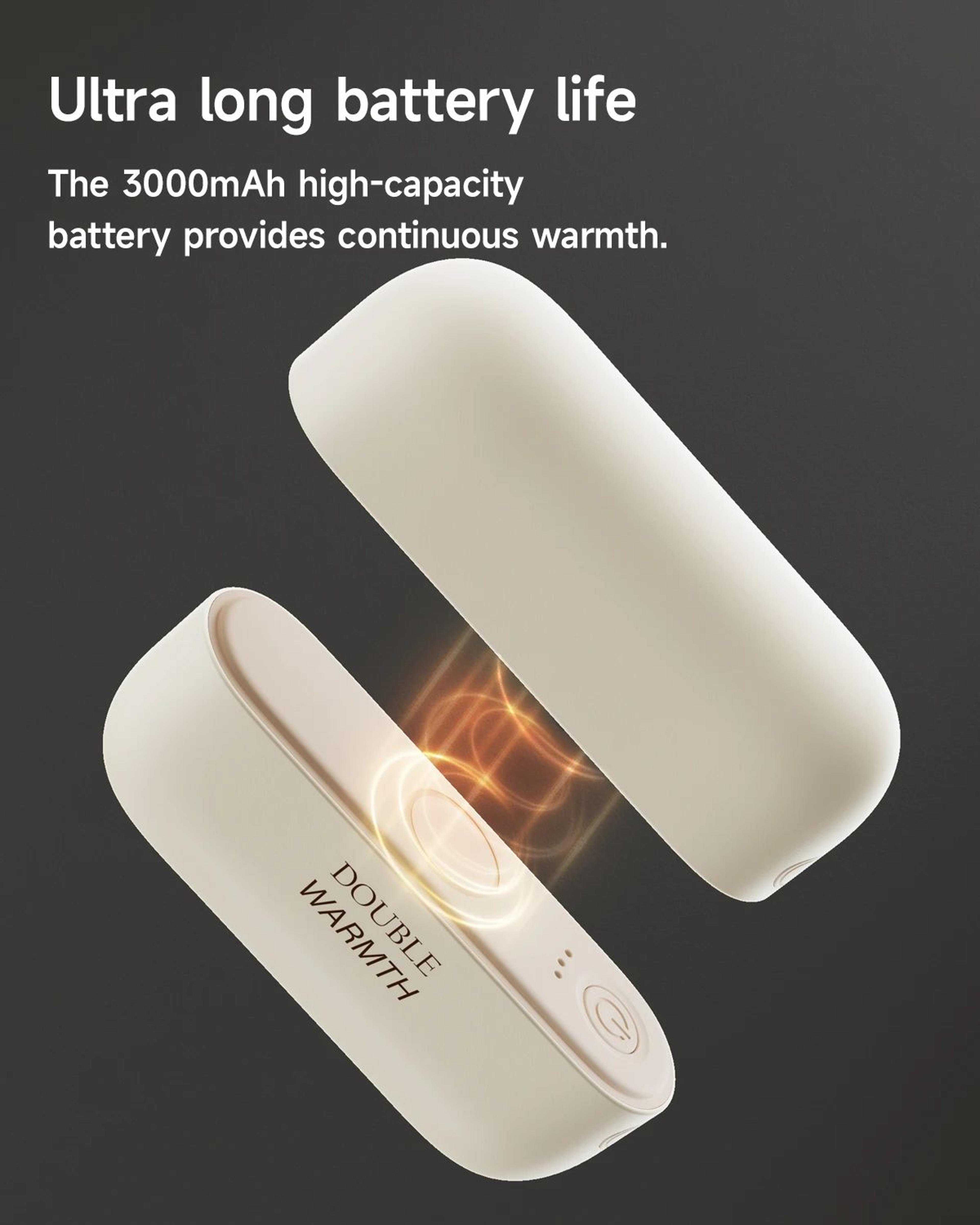2-in-1 magnetic rechargeable hand warmer portable pocket heater