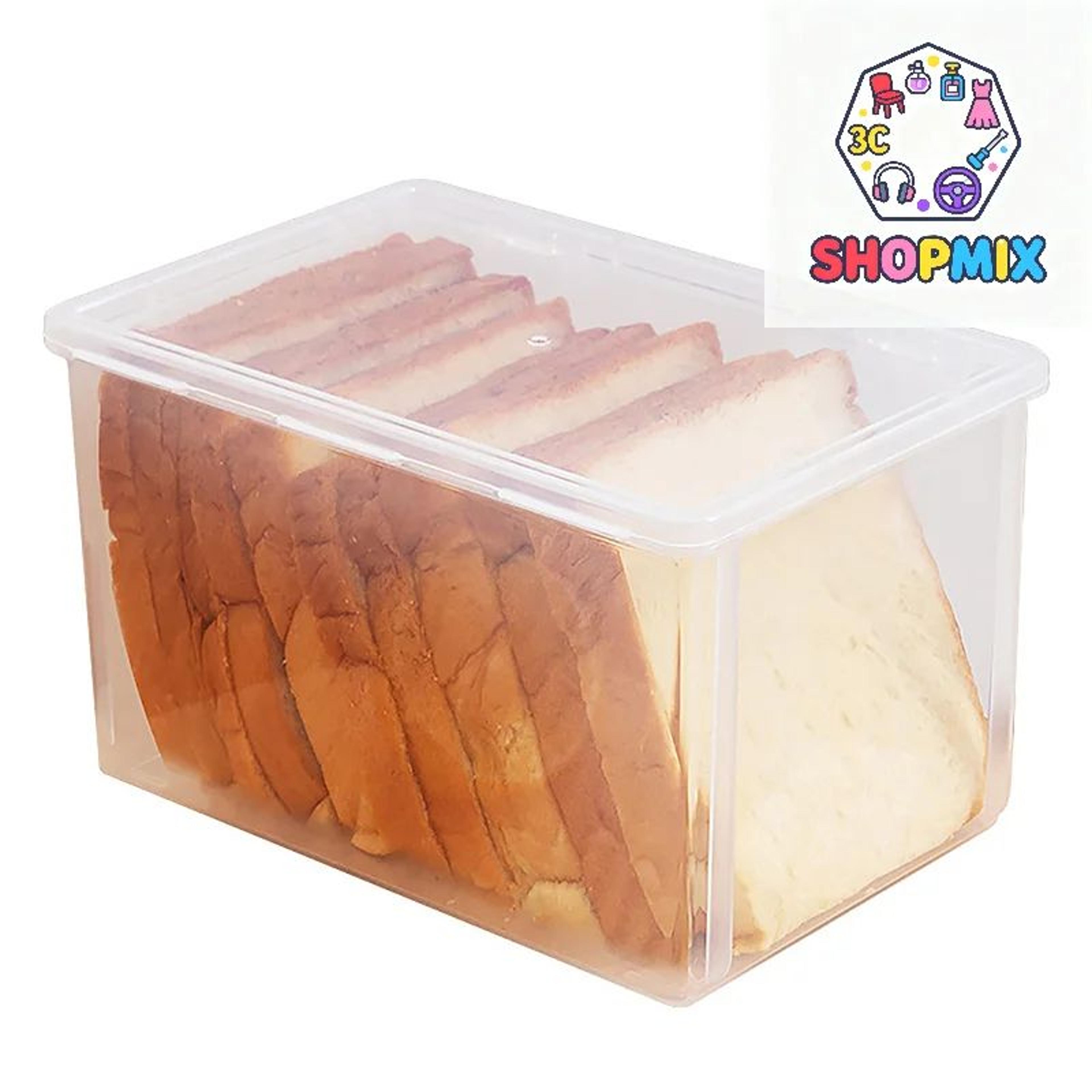 crystalseal airtight bread storage container with freshness lock