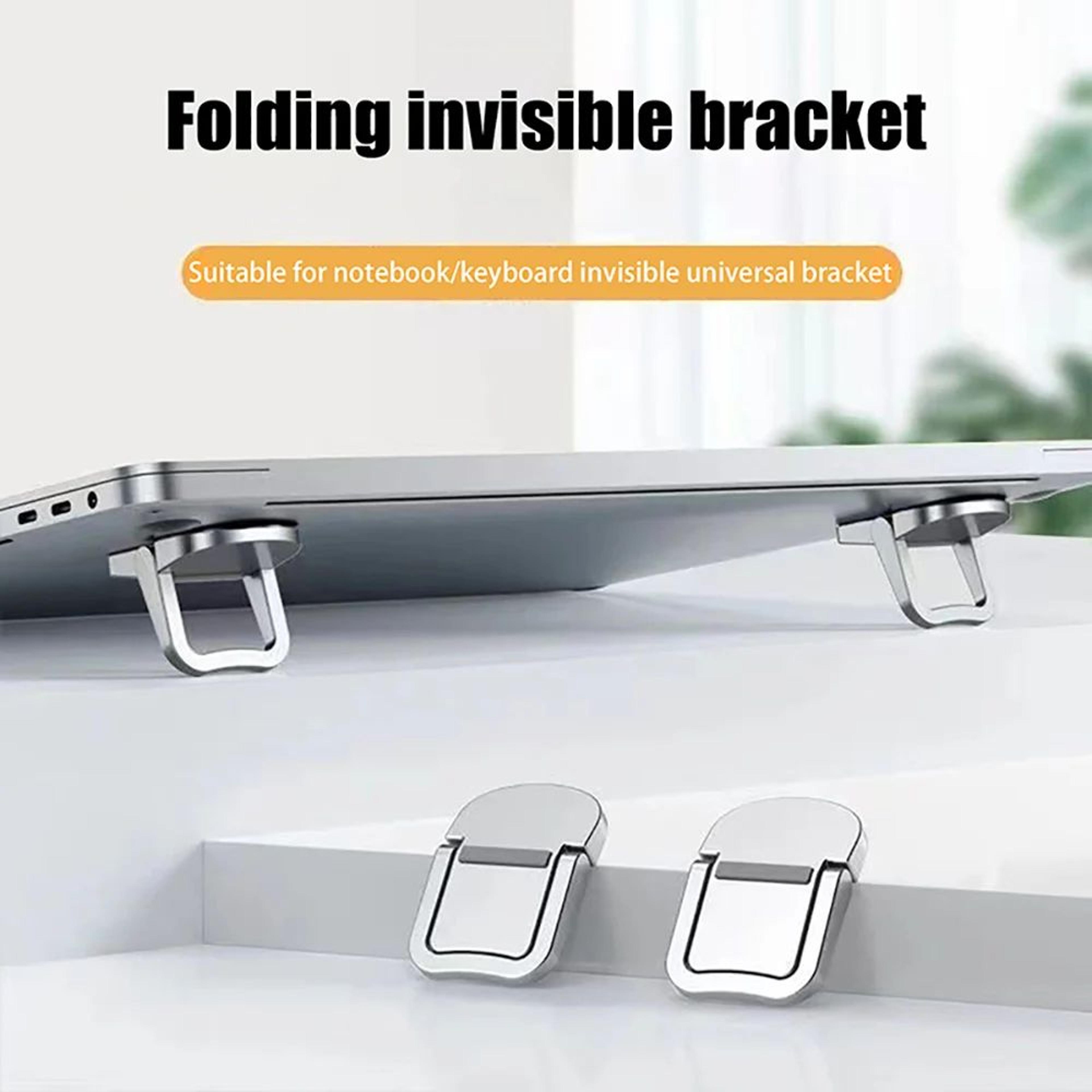 adjustable foldable laptop stand for desk, portable cooling riser for laptop and tablet