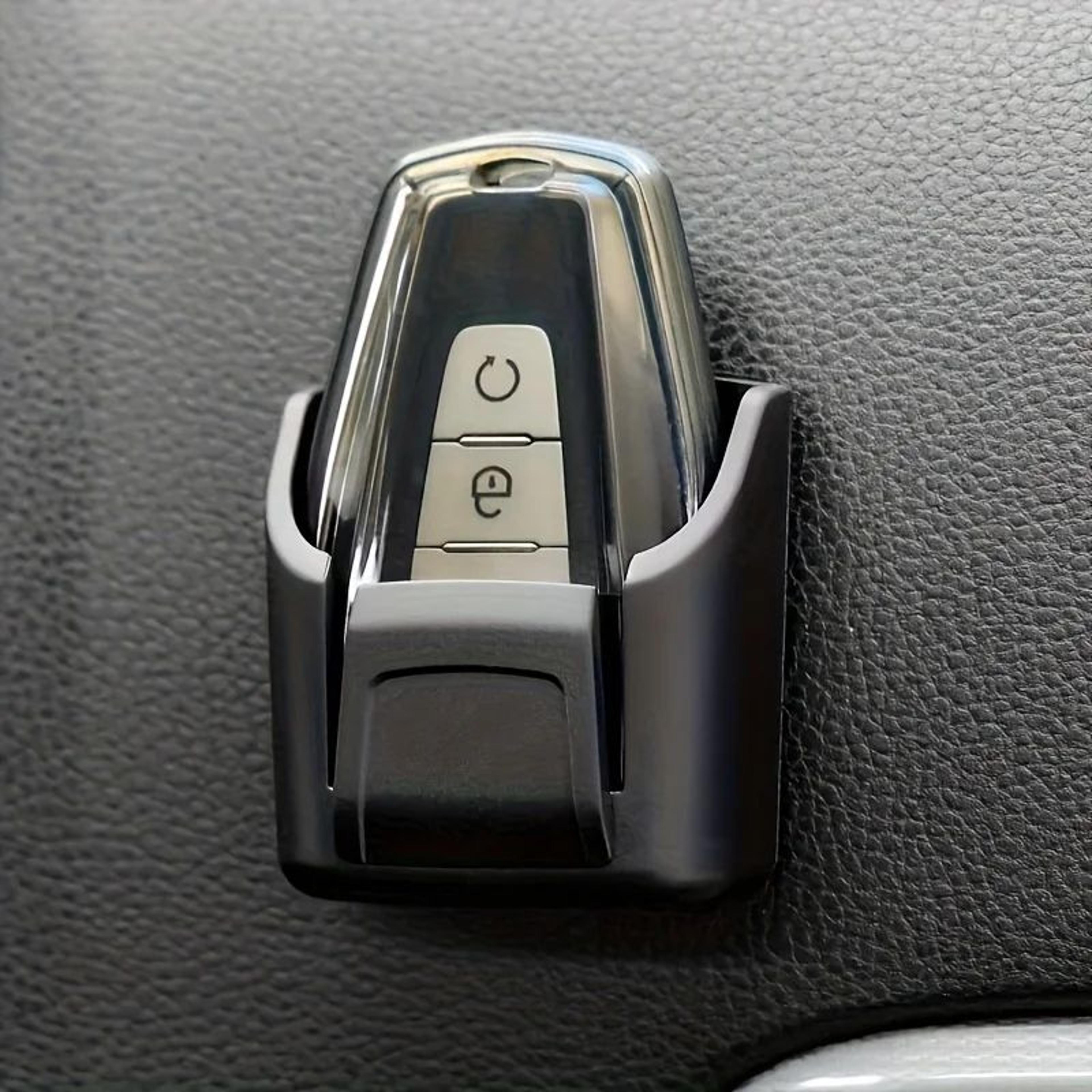 universal car key organizer and dashboard key holder for keys, cards and remotes