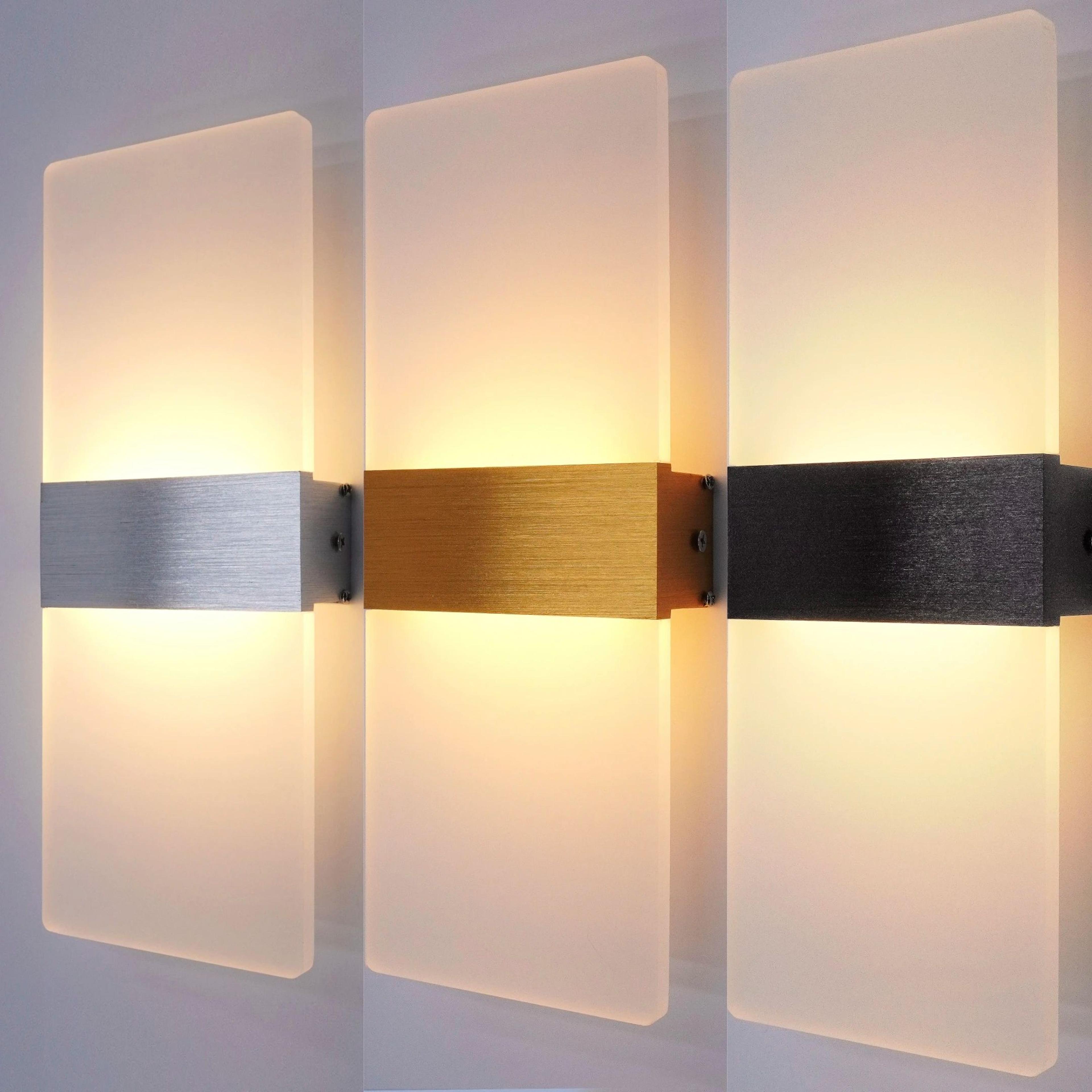 modern led wall sconce minimalist aluminum wall lamp for stylish indoor lighting
