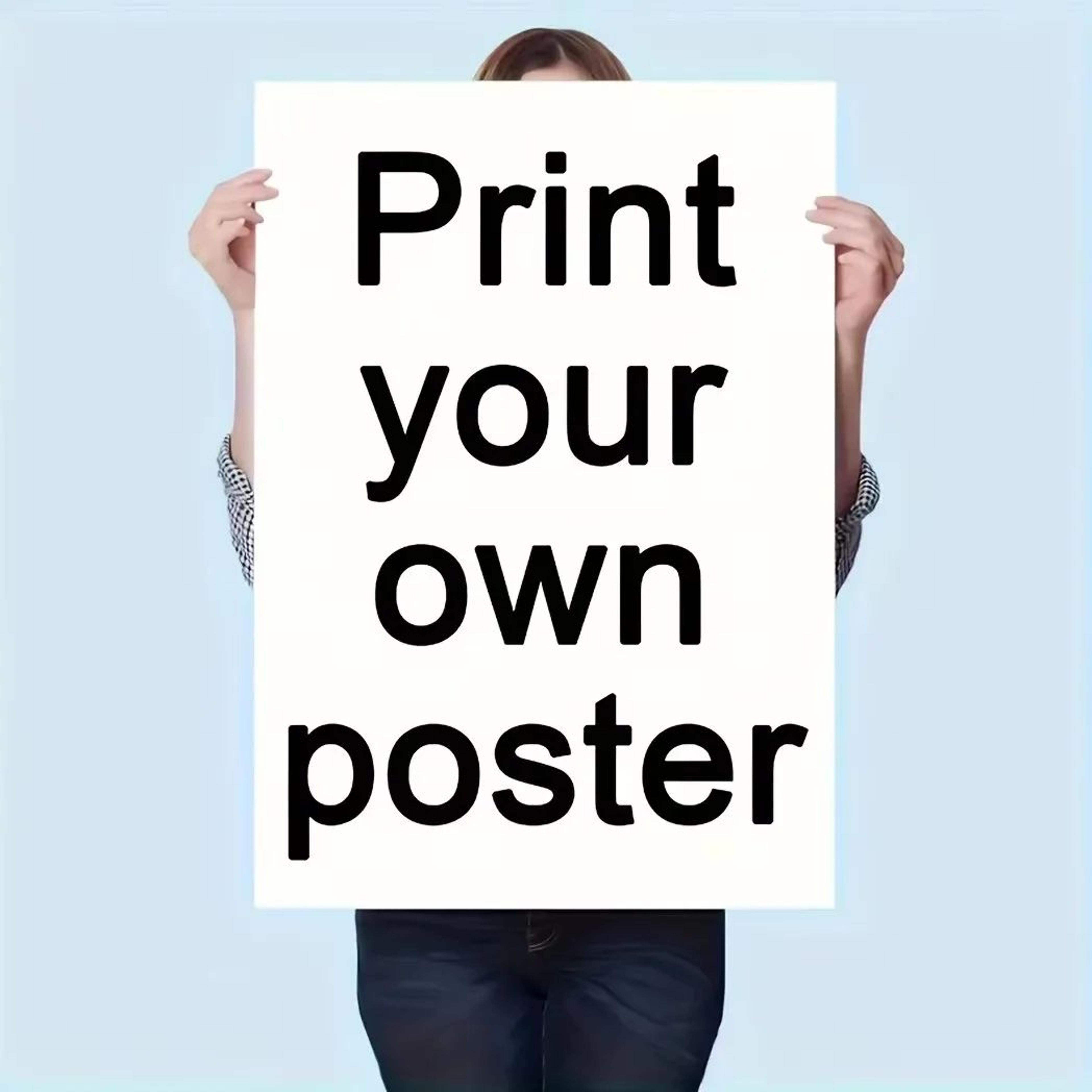 personalized custom canvas print poster for family, wedding & movie wall art