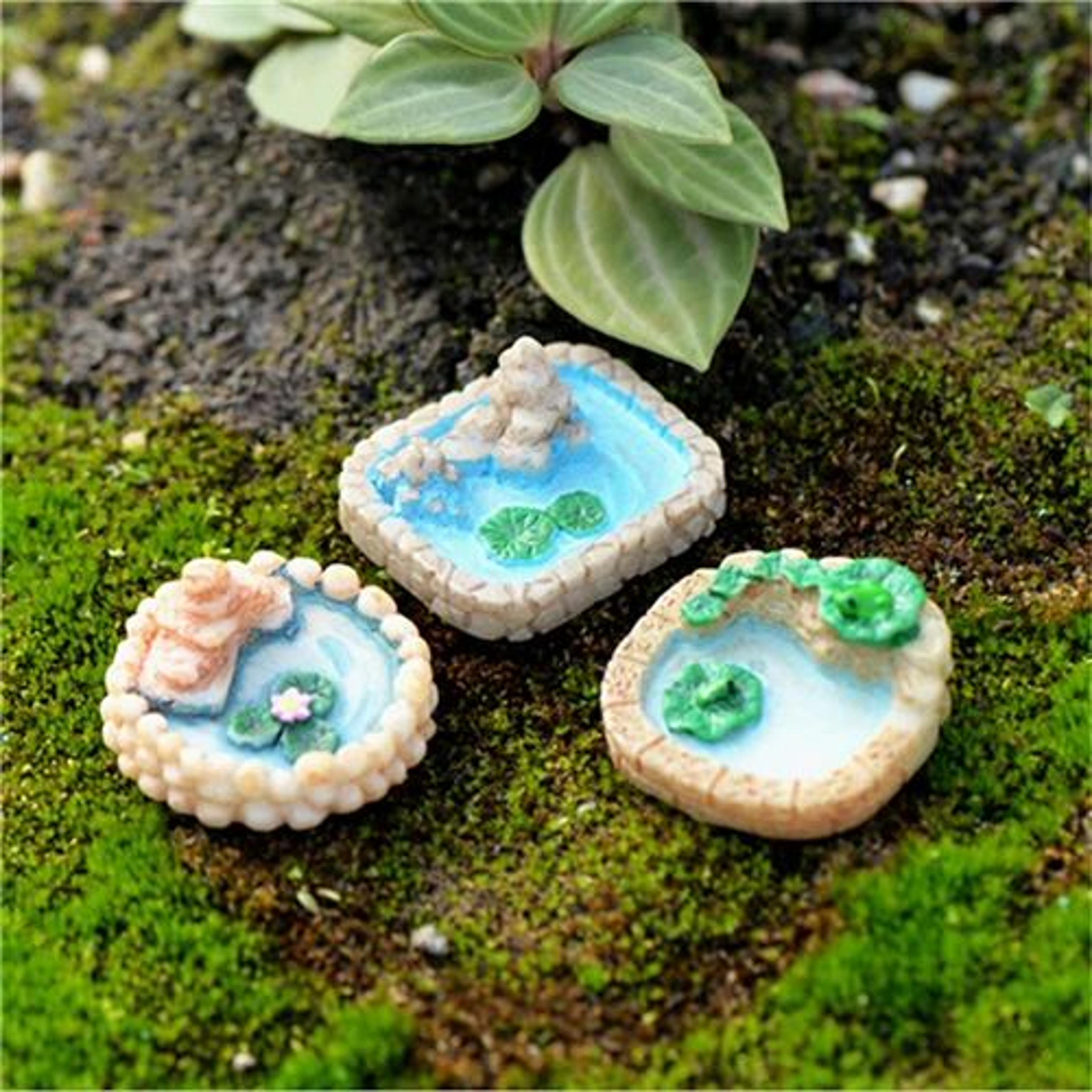 cute mini animal figurines for fairy garden decor & bonsai miniatures