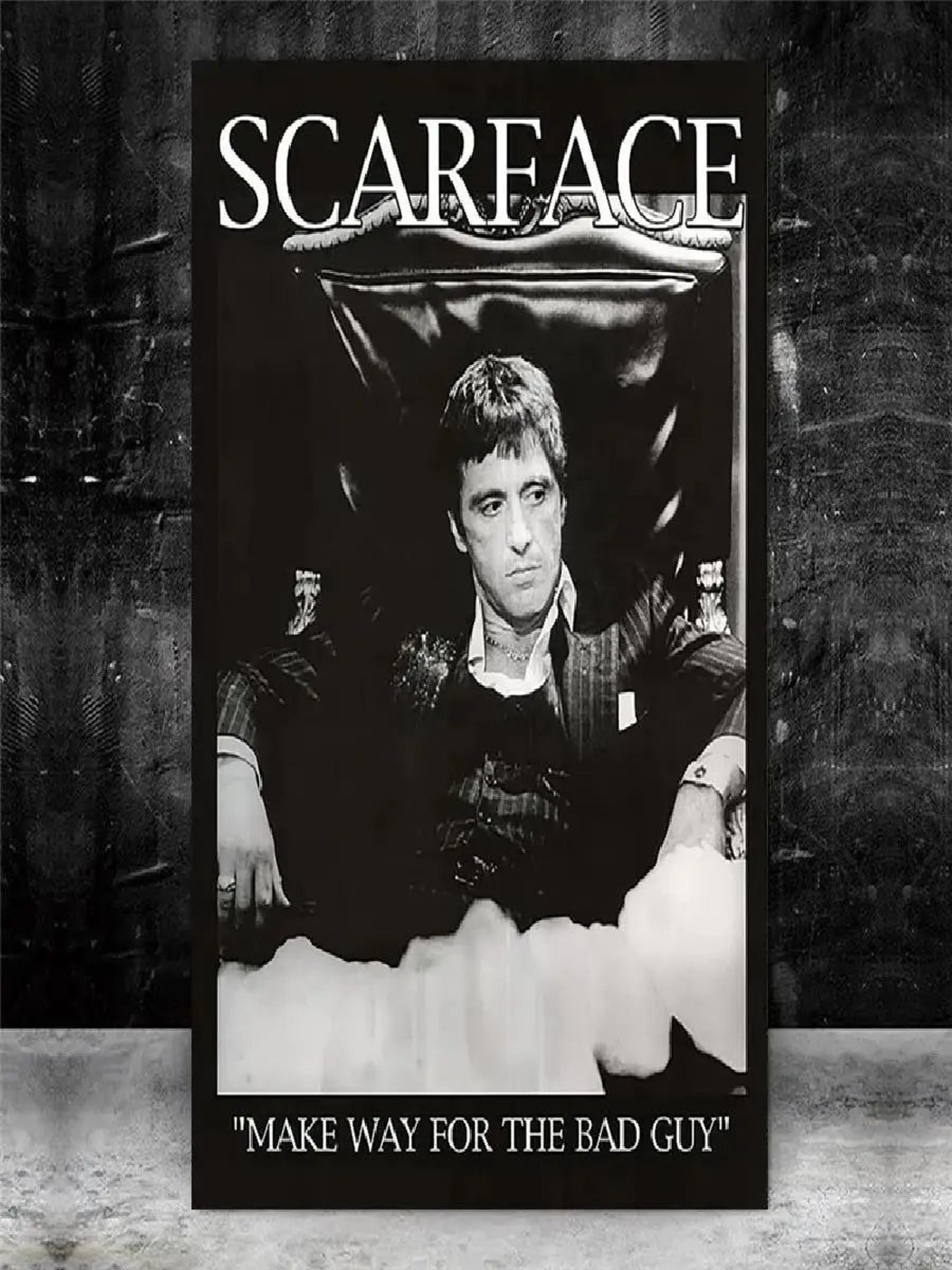 scarface poster canvas wall art for living room and bedroom decor