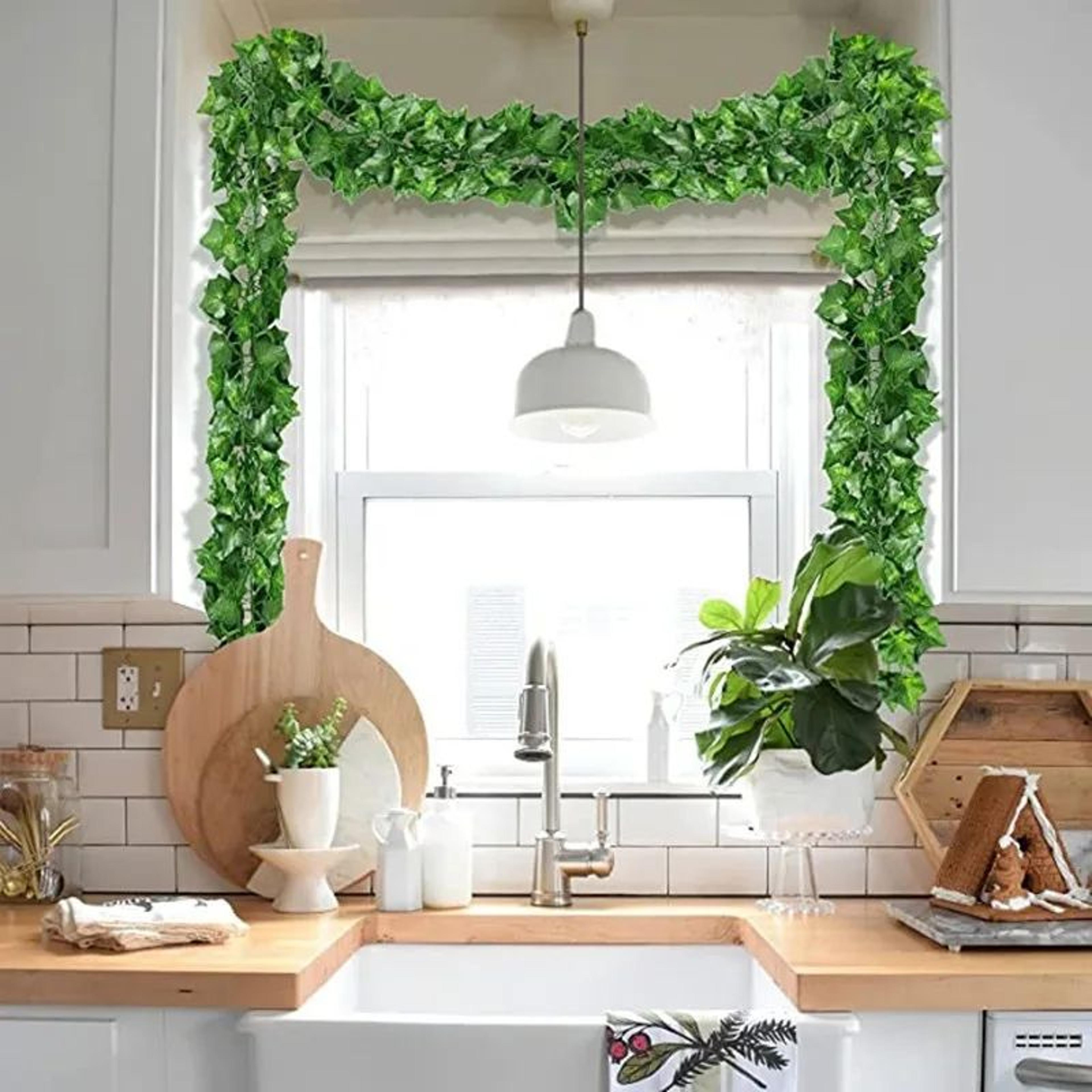 21m artificial ivy garland for room decor, weddings, and garden styling