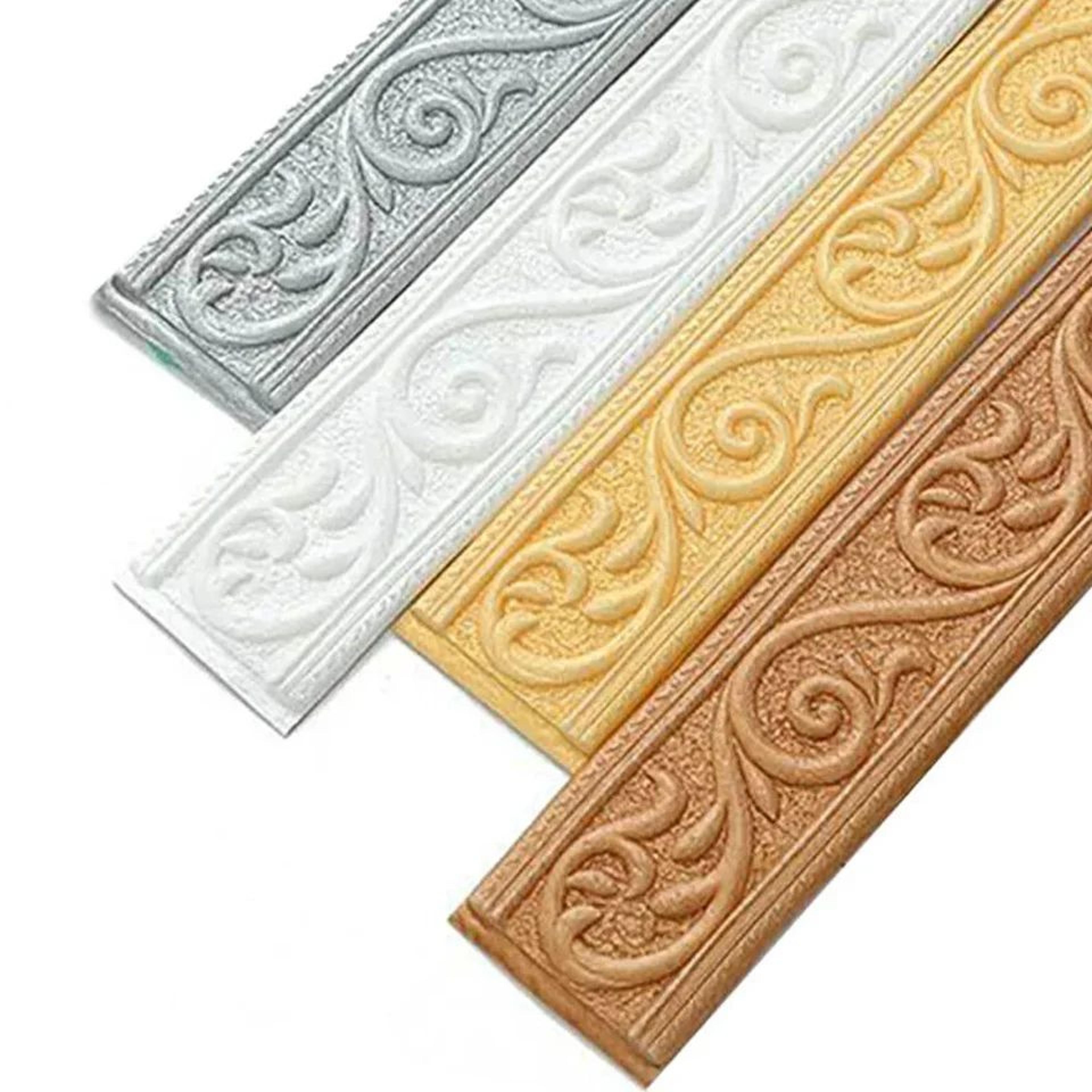 luxury metallic peel & stick wall trim border