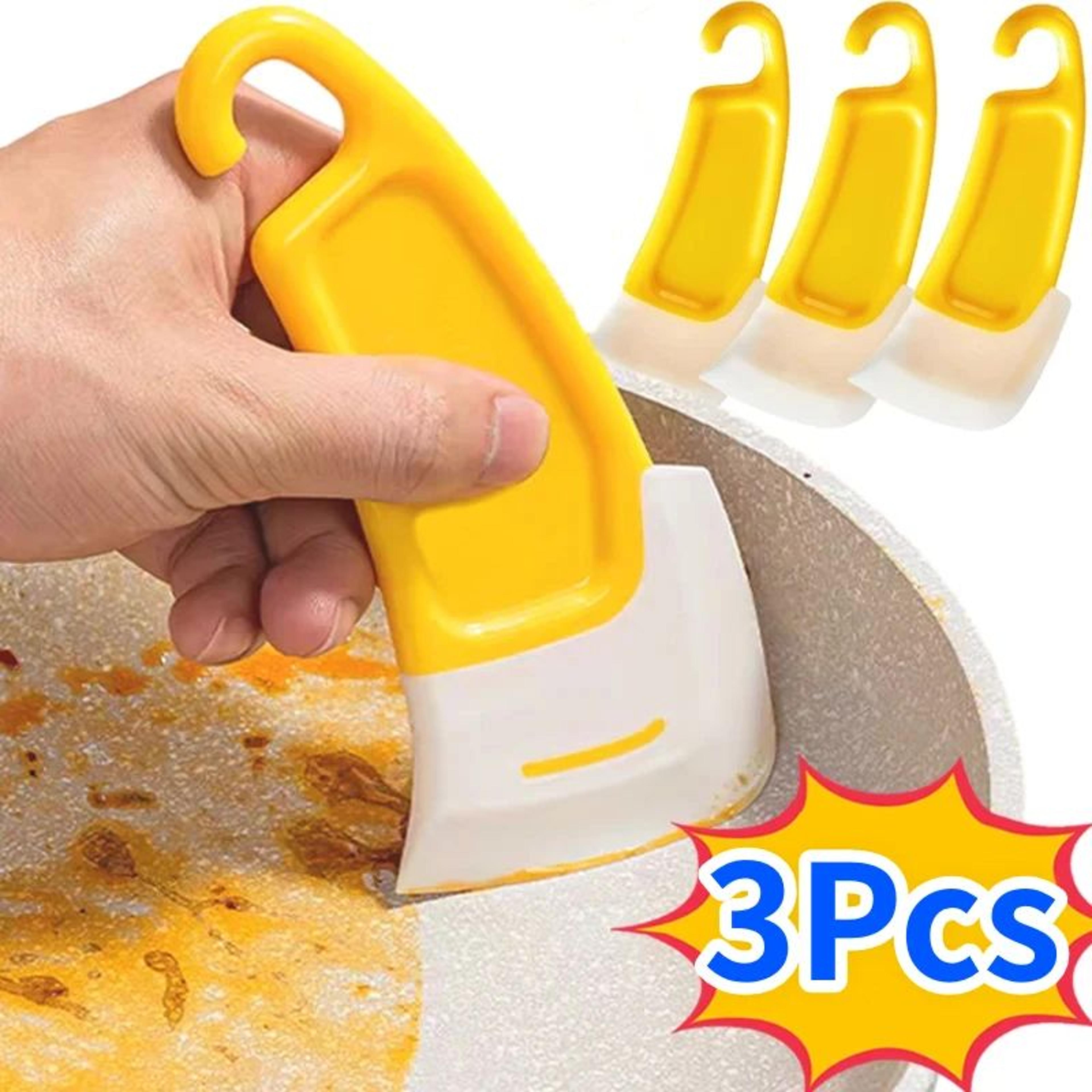 softgrip silicone dish scraper for pots, pans and dishes