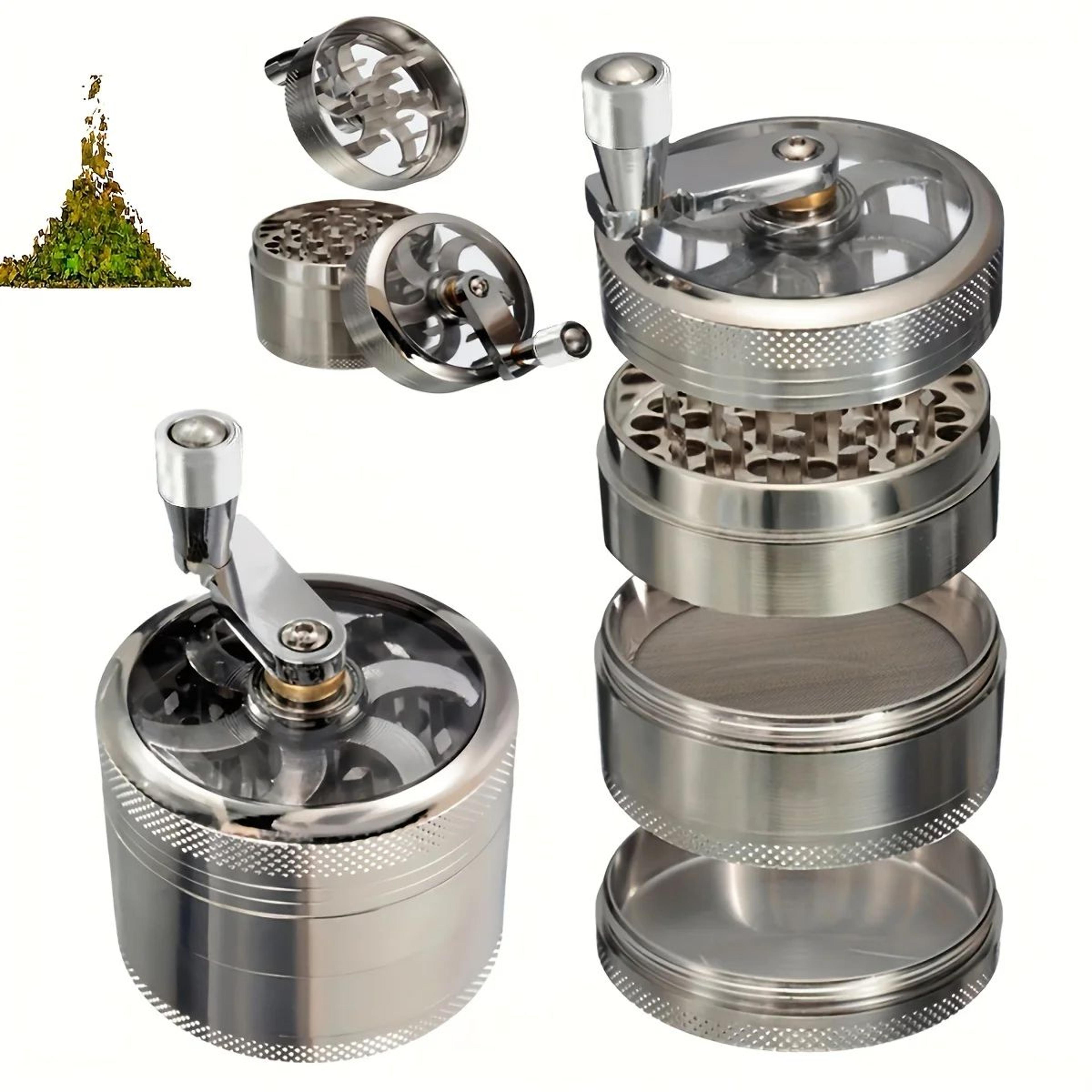 manual nutmeg grinder & spice crusher for peppercorns, ginger, rock salt & hard spices