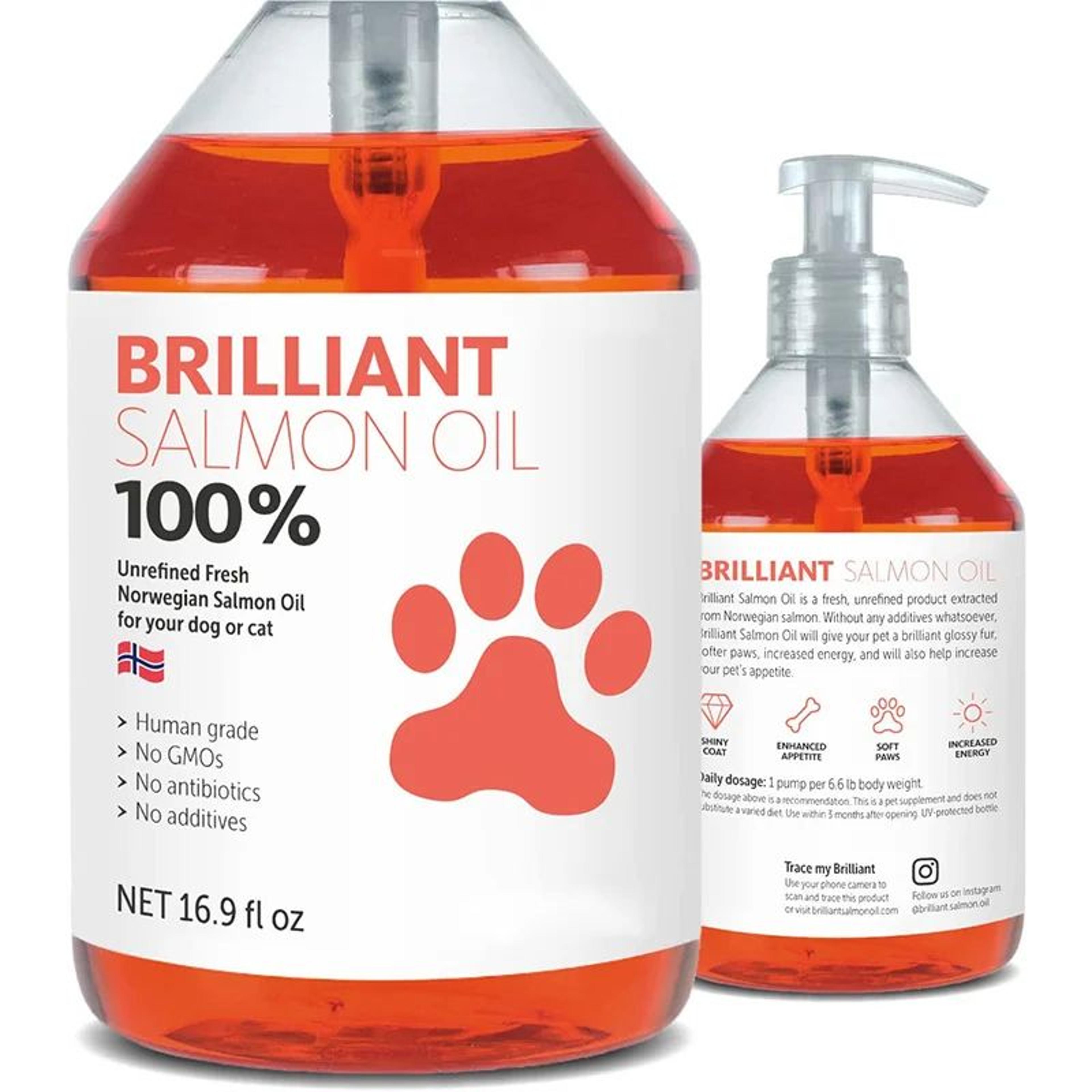 salmon oil for dogs and cats skin & coat omega supplement