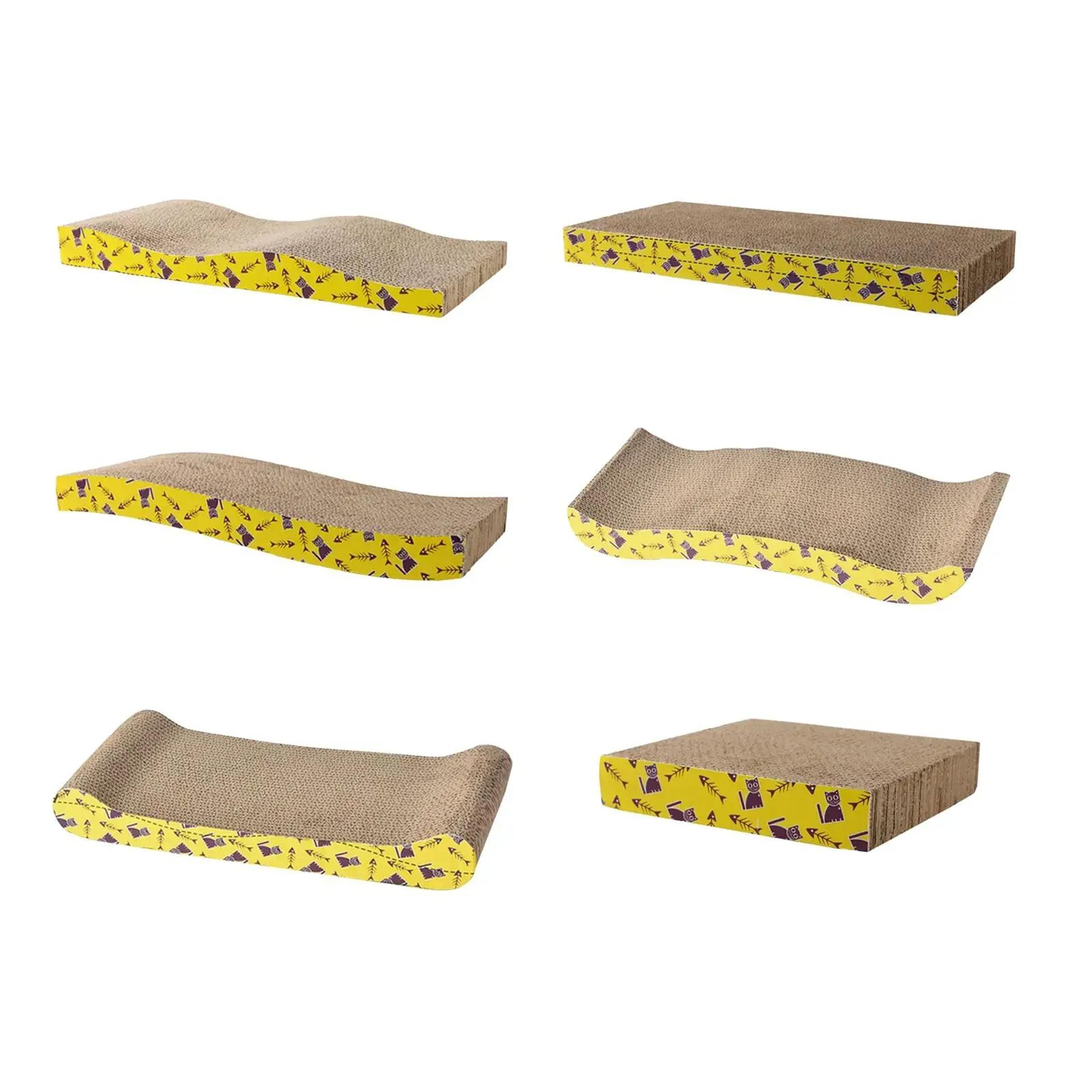 cozy curve cat scratcher bed cardboard cat lounge pad