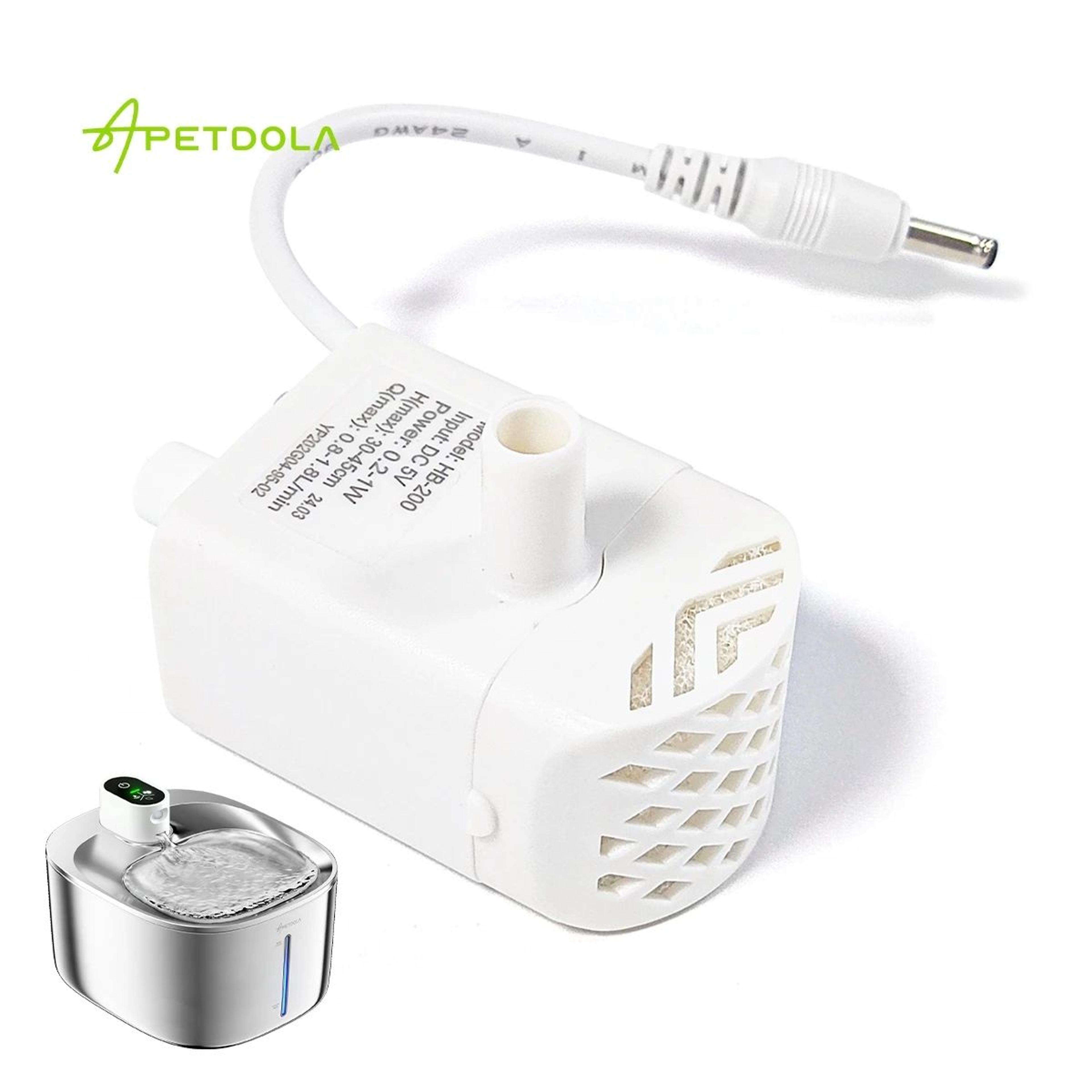 apetdola fs10pro silent replacement water pump for cat fountain – anti-dry burn pet fountain pump