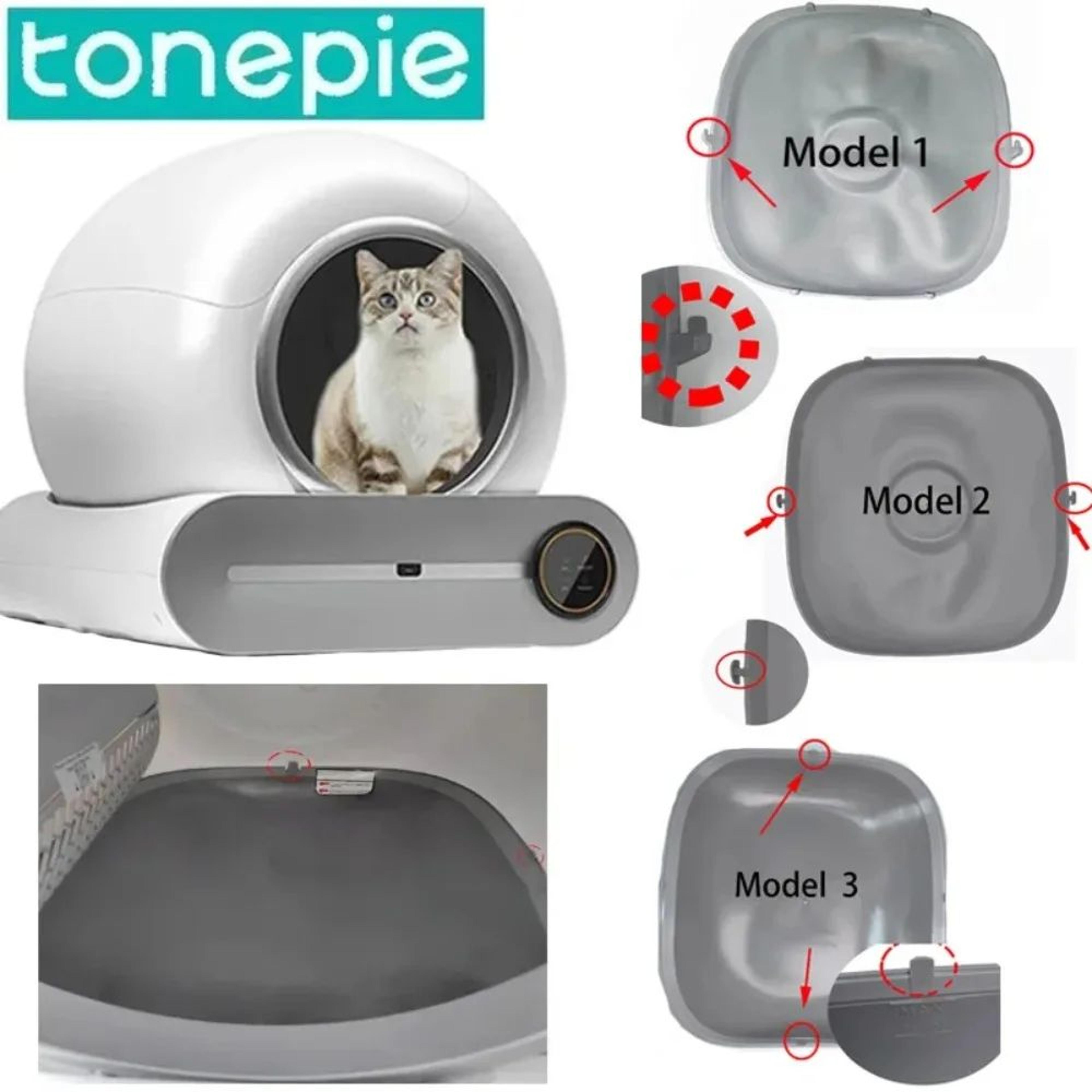 automatic cat litter box replacement silicone pad & bin capsule for tonepie ti pro