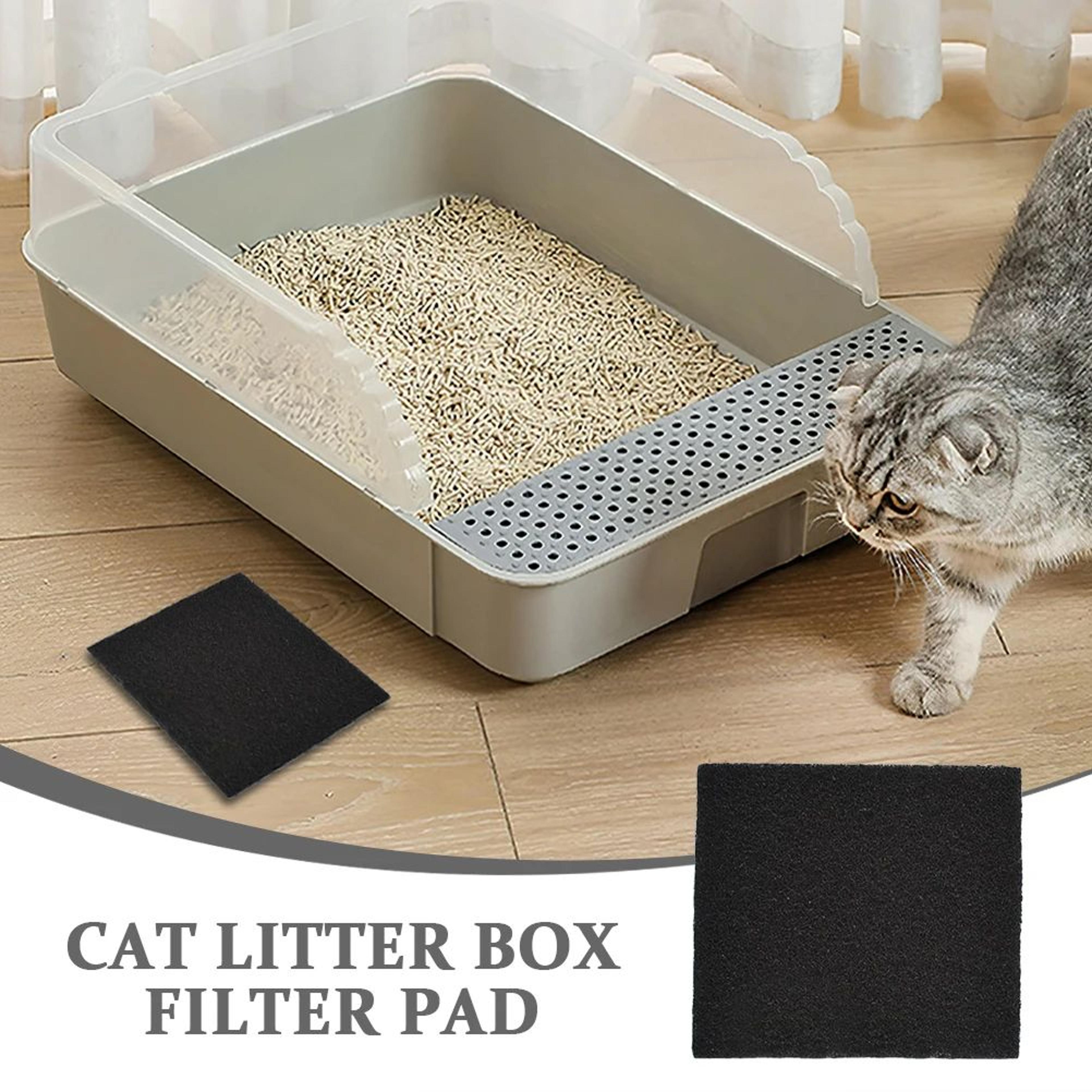 12-pack activated carbon cat litter box filter pads for odor control