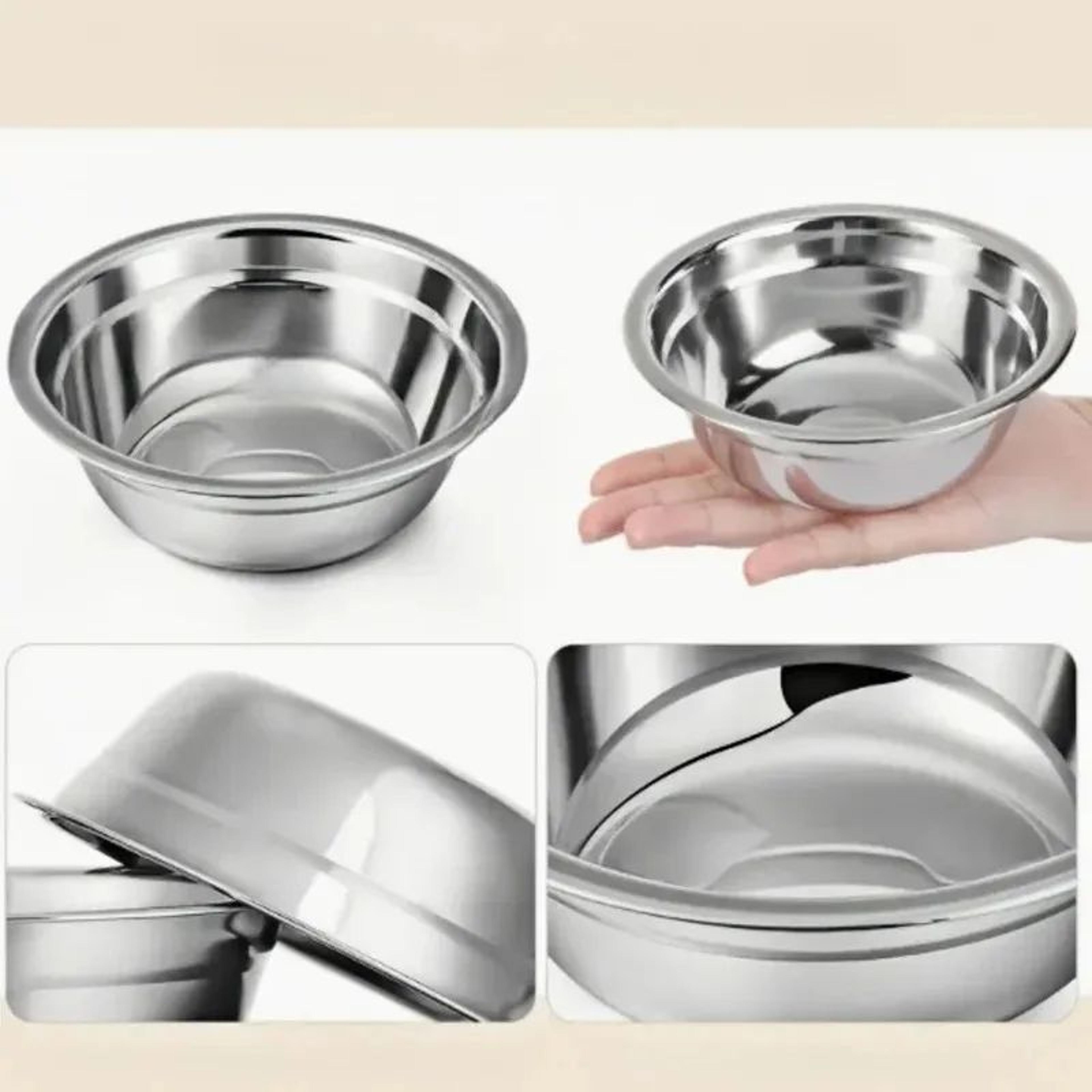 stainless steel cage-mount pet feeding bowls set for dogs, cats & small animals