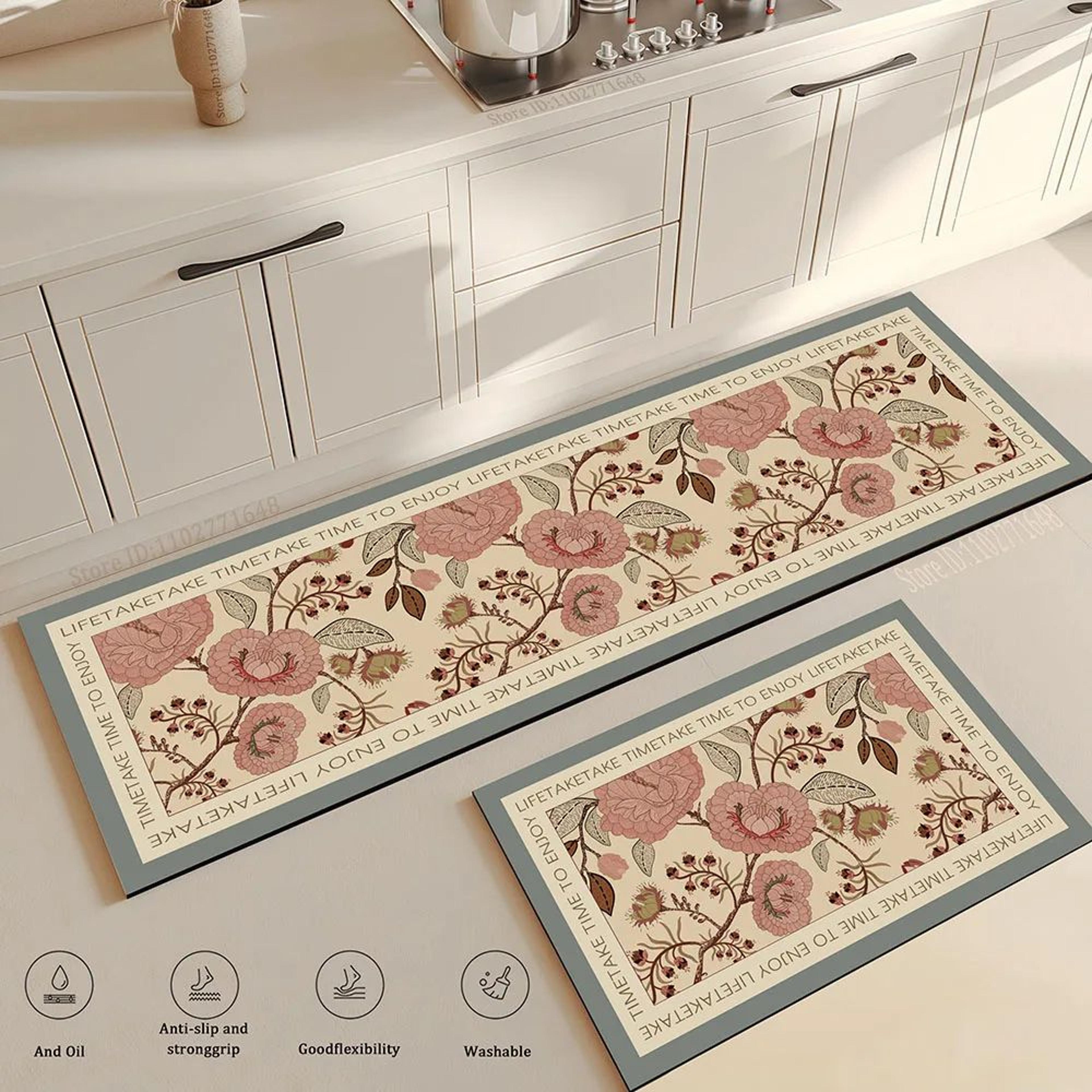 greencomfort anti-fatigue kitchen runner mat – non-slip washable floor rug for kitchen, entryway & home