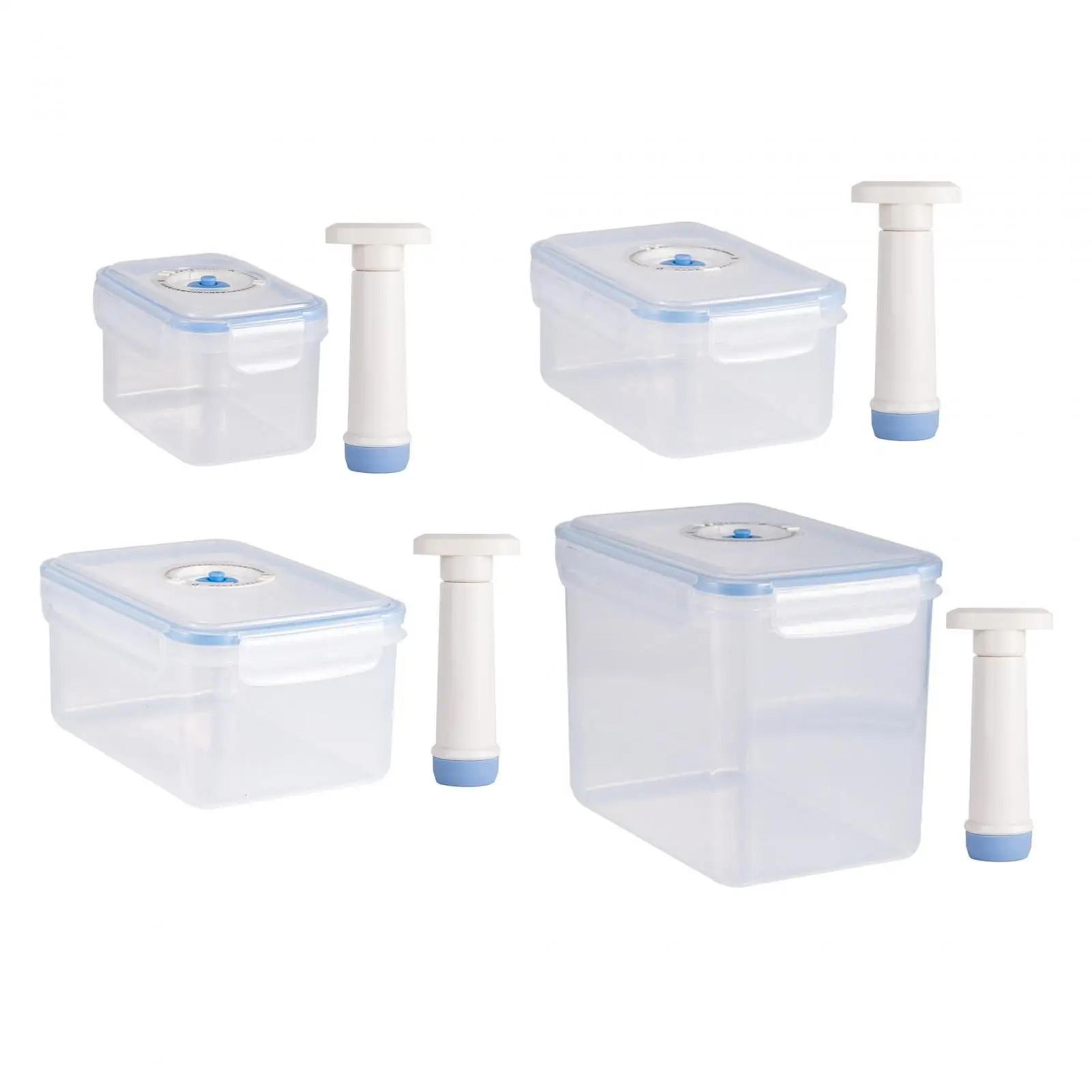 vacuum freshlock food storage container set with pump