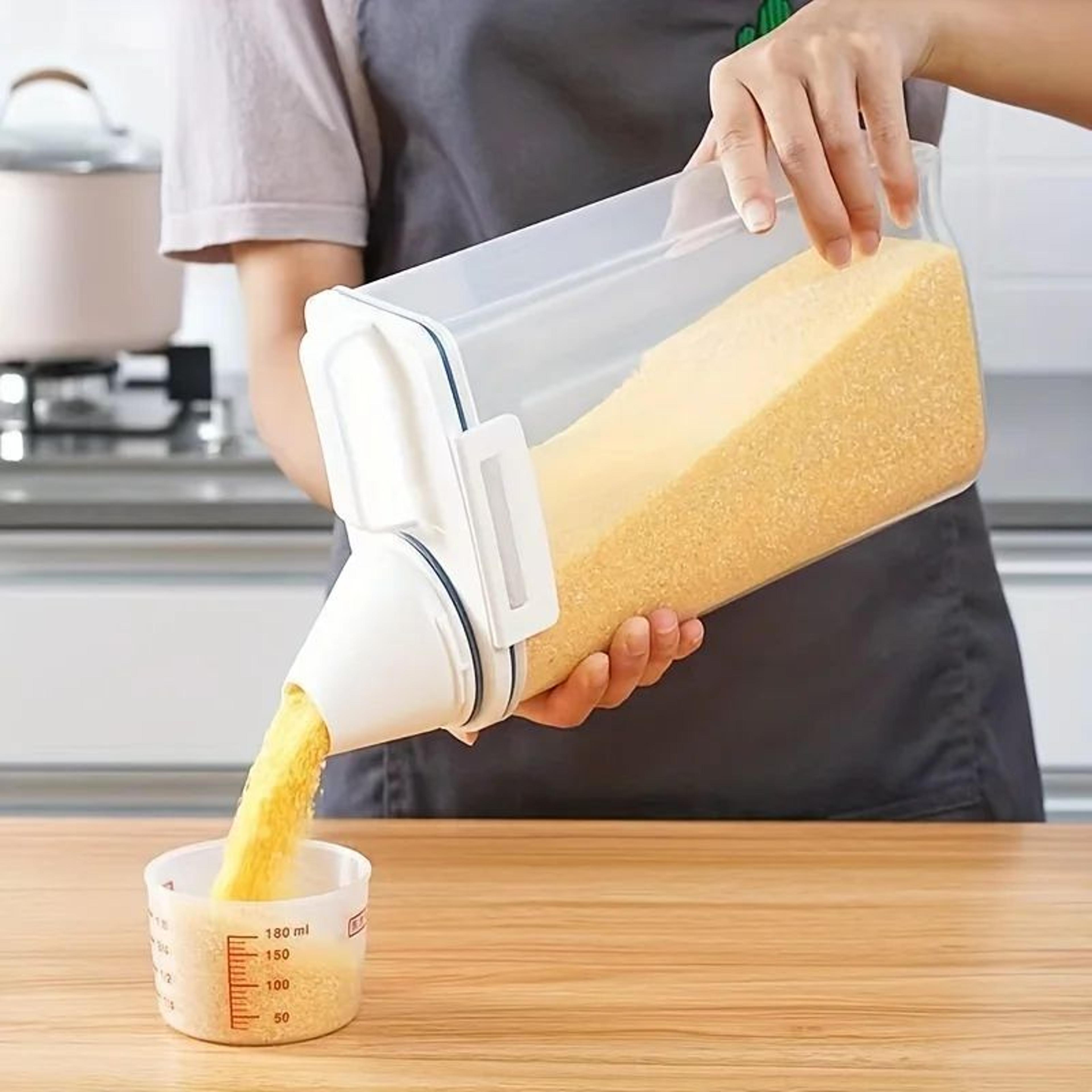 freshlock cereal storage container – large capacity airtight rice & pet food dispenser