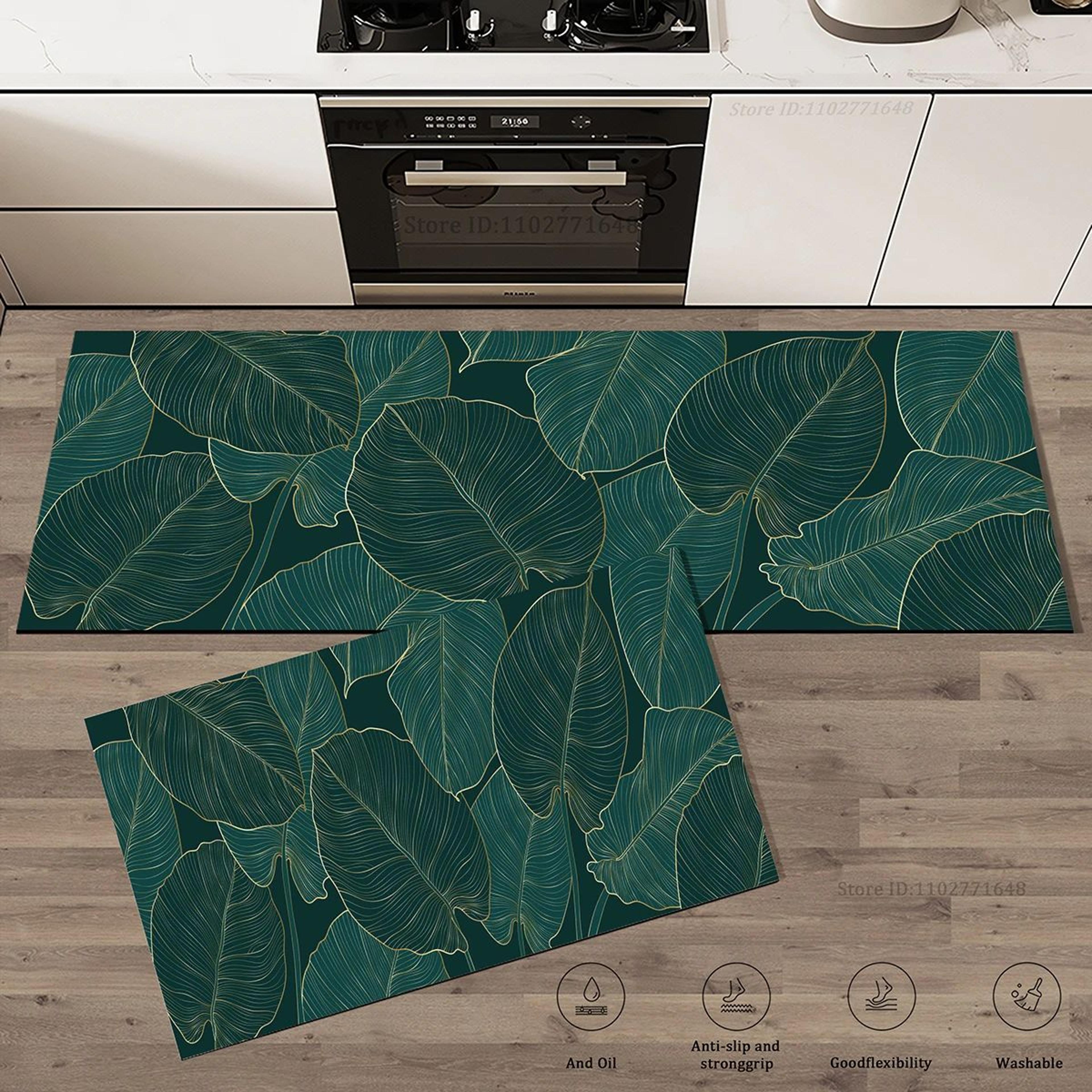 leafdry absorbent kitchen floor mat non slip washable door rug