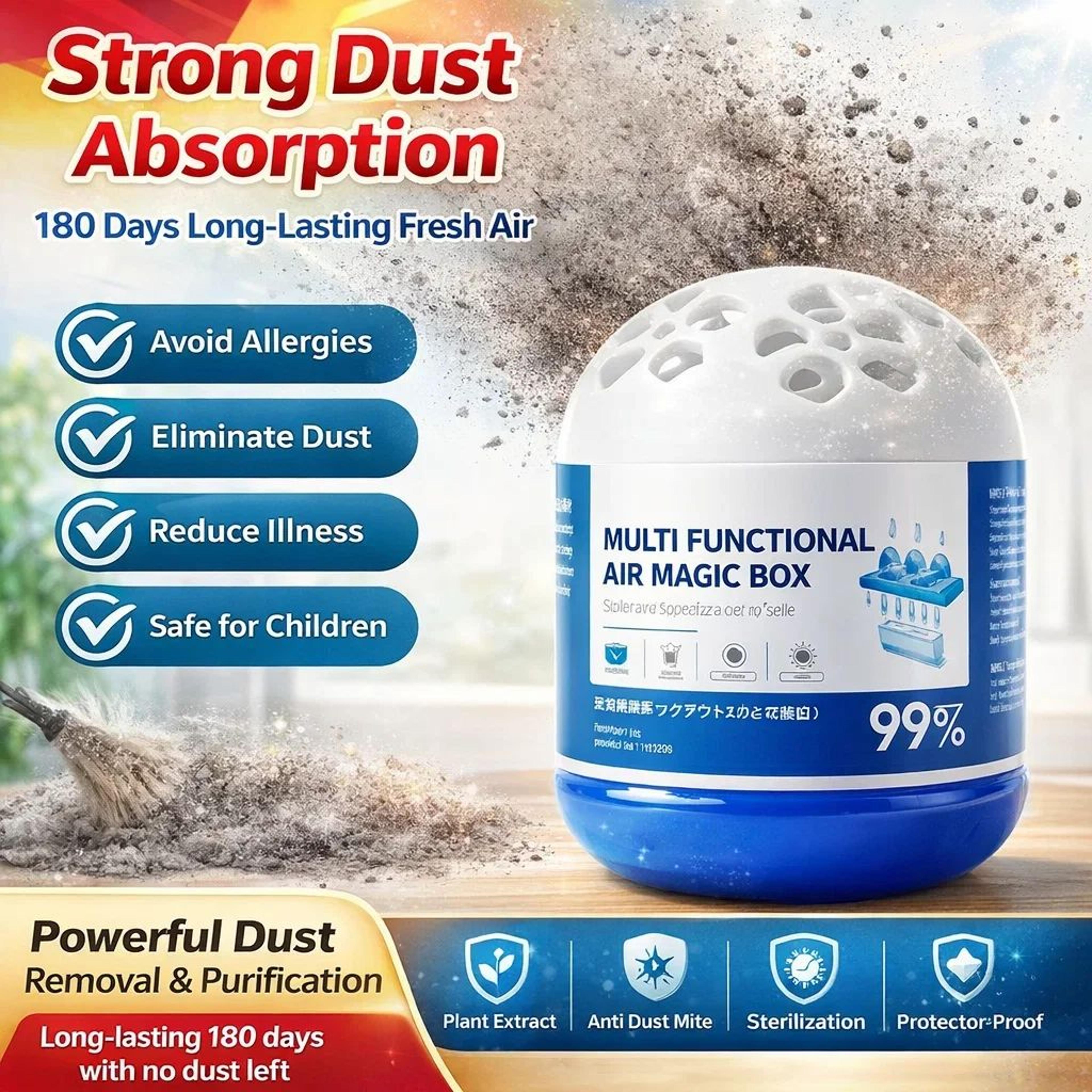 automatic electrostatic dust removal box indoor air purifier 120ml