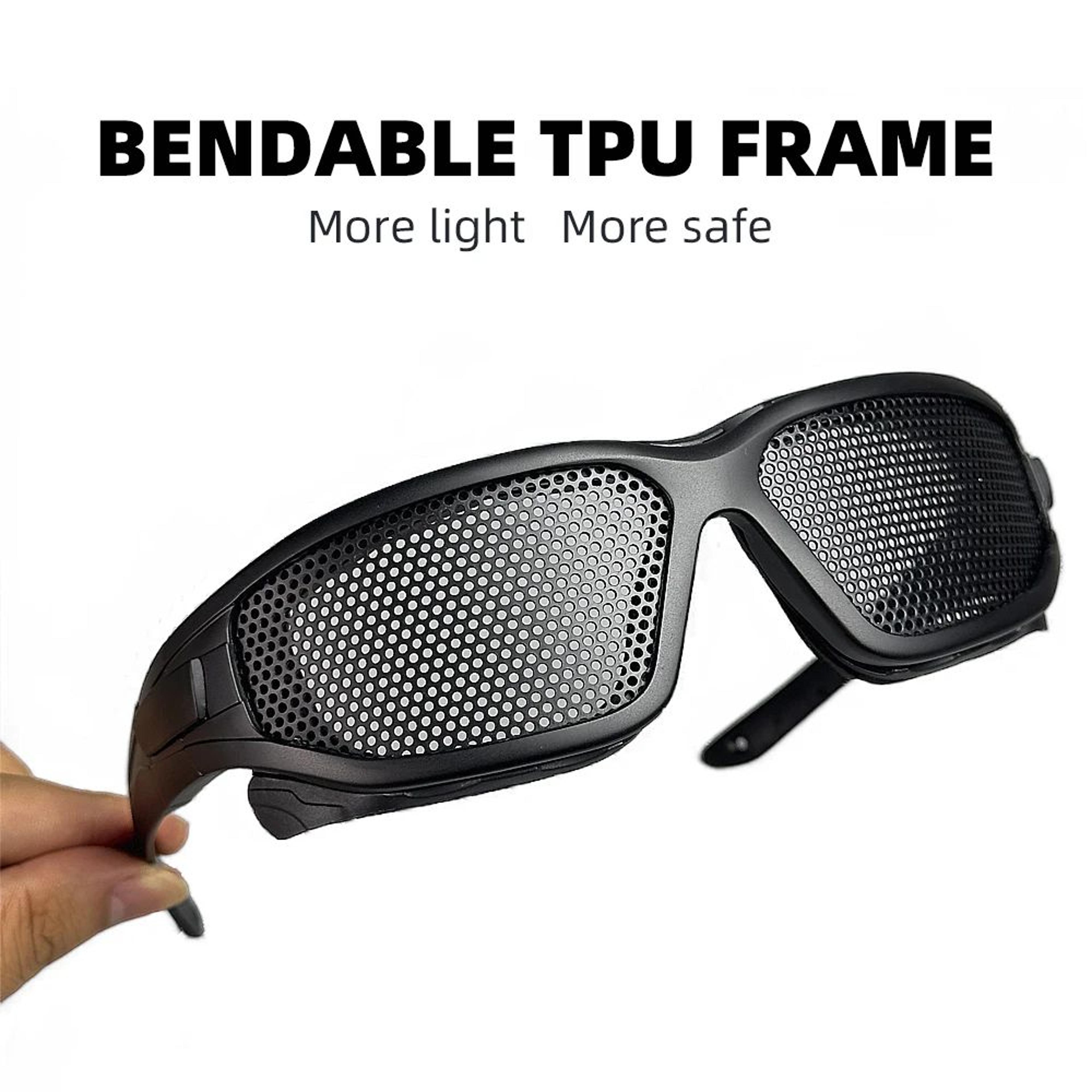 tactical steel mesh safety goggles military shooting glasses for airsoft paintball hunting