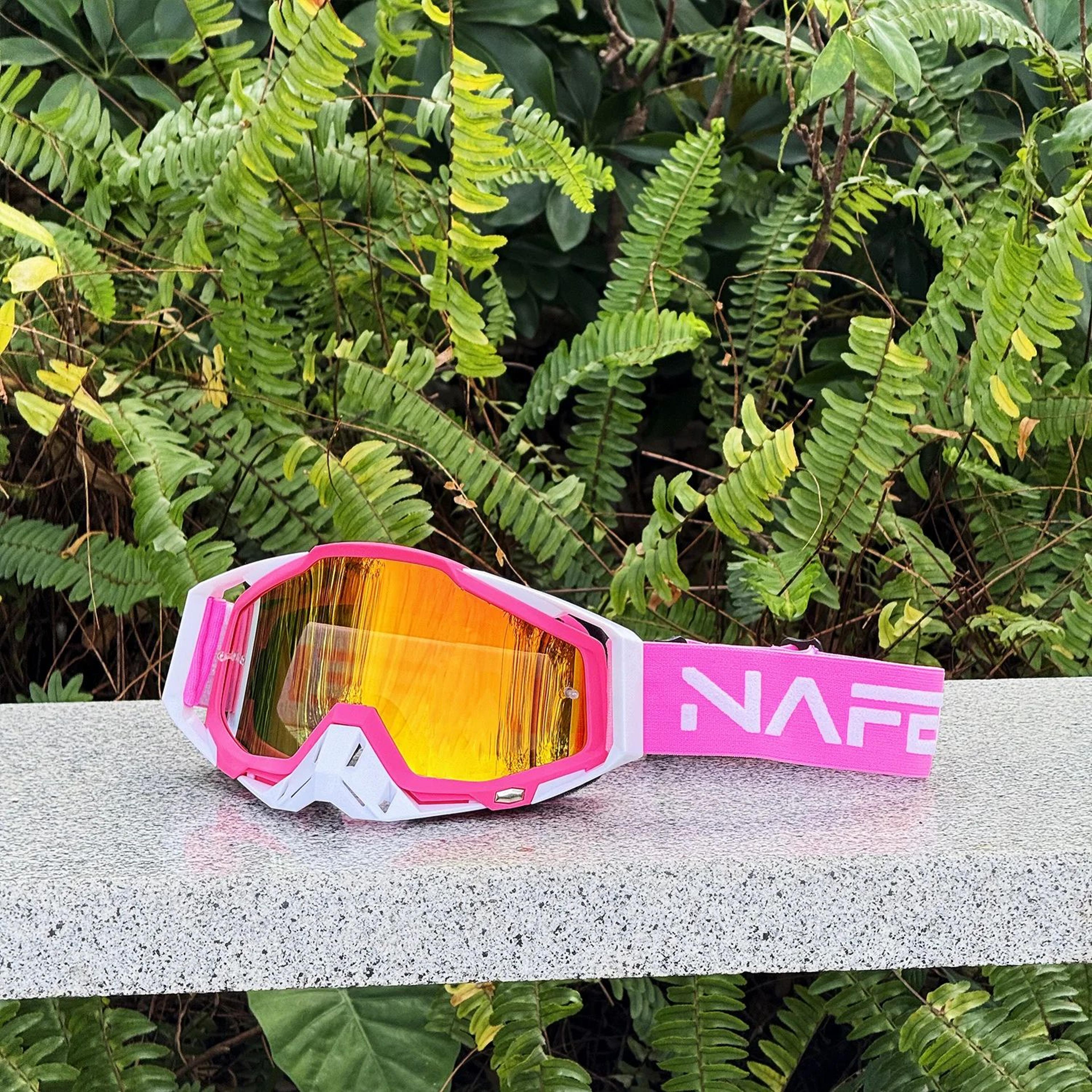 nafeib motocross goggles windproof dirt bike racing glasses for motorcycle atv mx and cycling