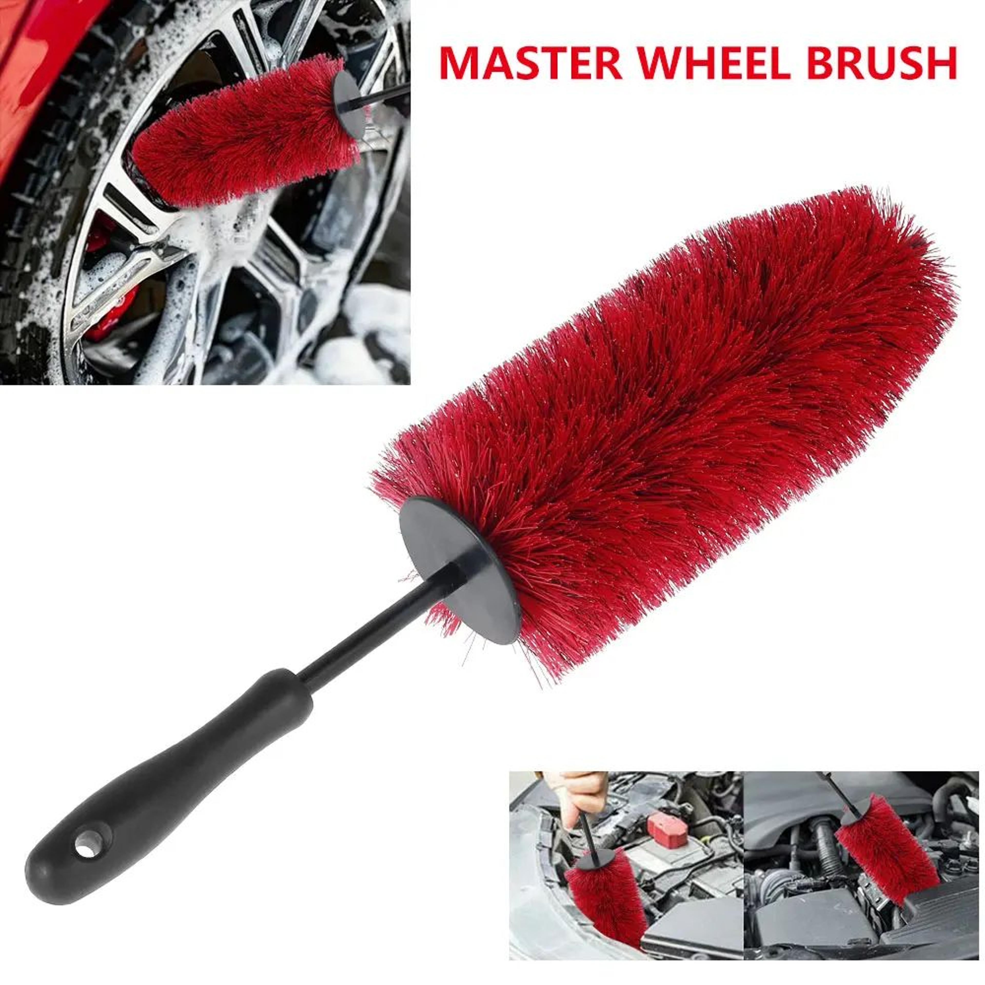 45cm car wheel brush soft wheel rim cleaning brush for scratch free tire and rim detailing