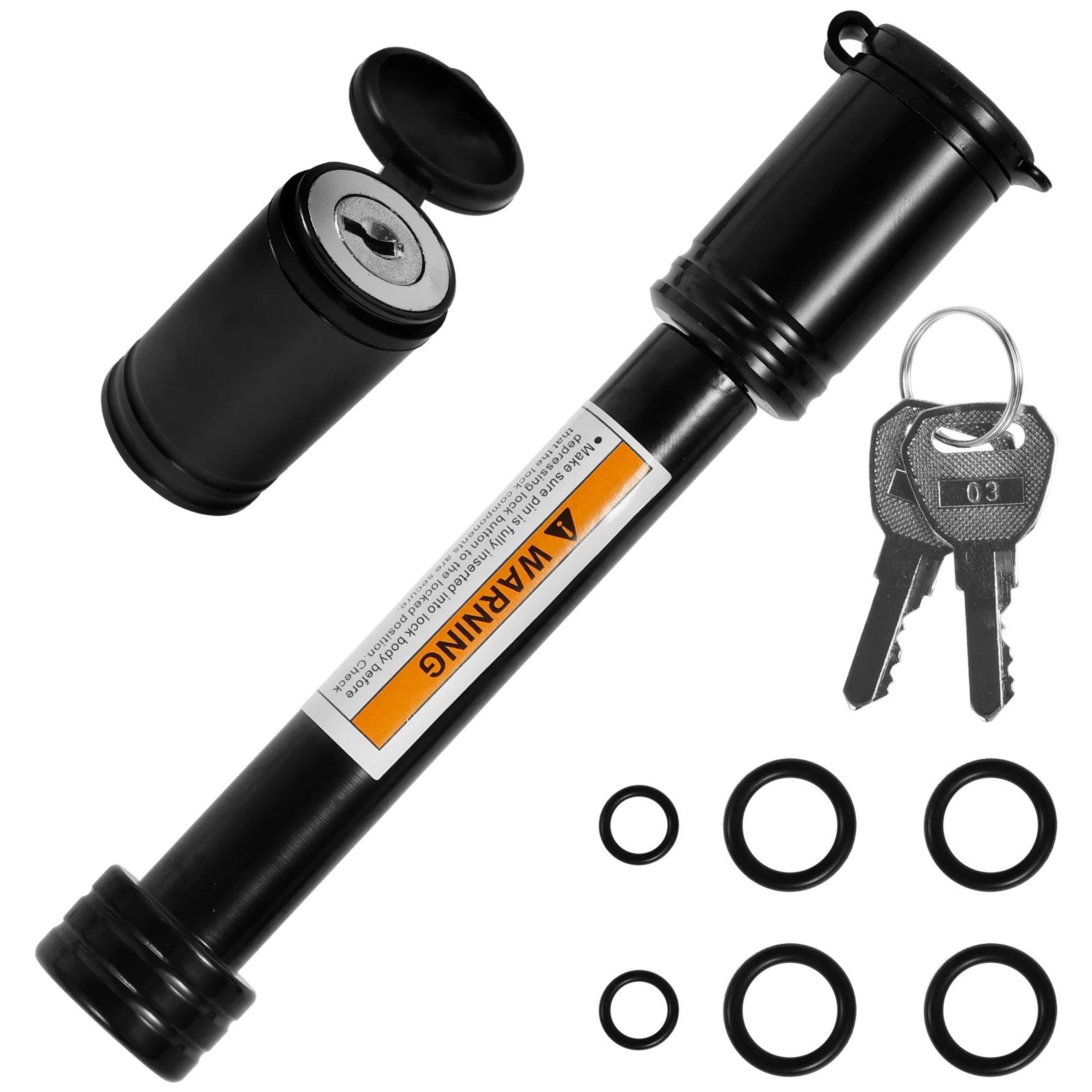 heavy duty trailer hitch lock 5/8 inch hitch receiver lock anti theft carbon steel pin for rv truck trailer