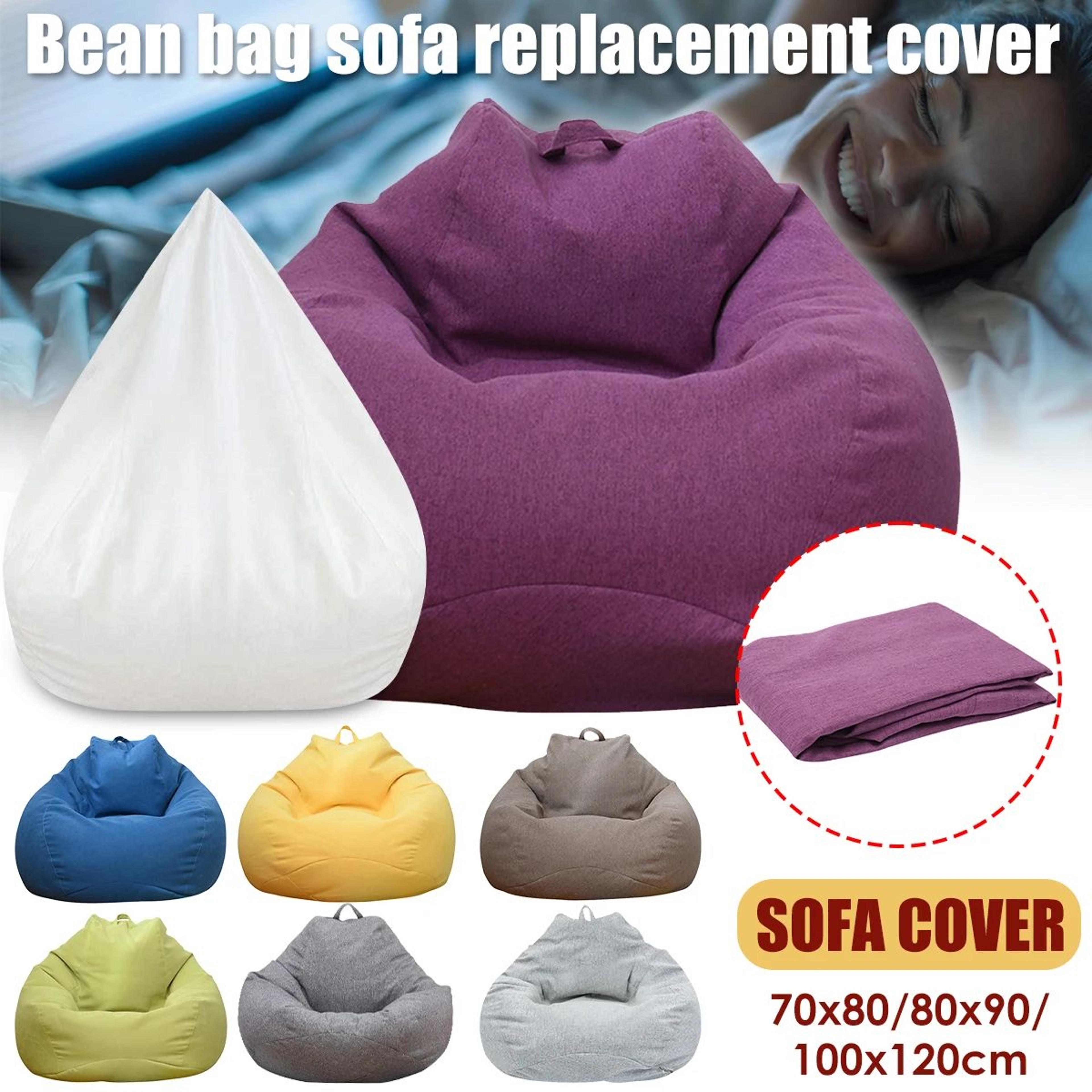luxury bean bag chair cover washable bean bag sofa cover replacement for adults and kids without filler