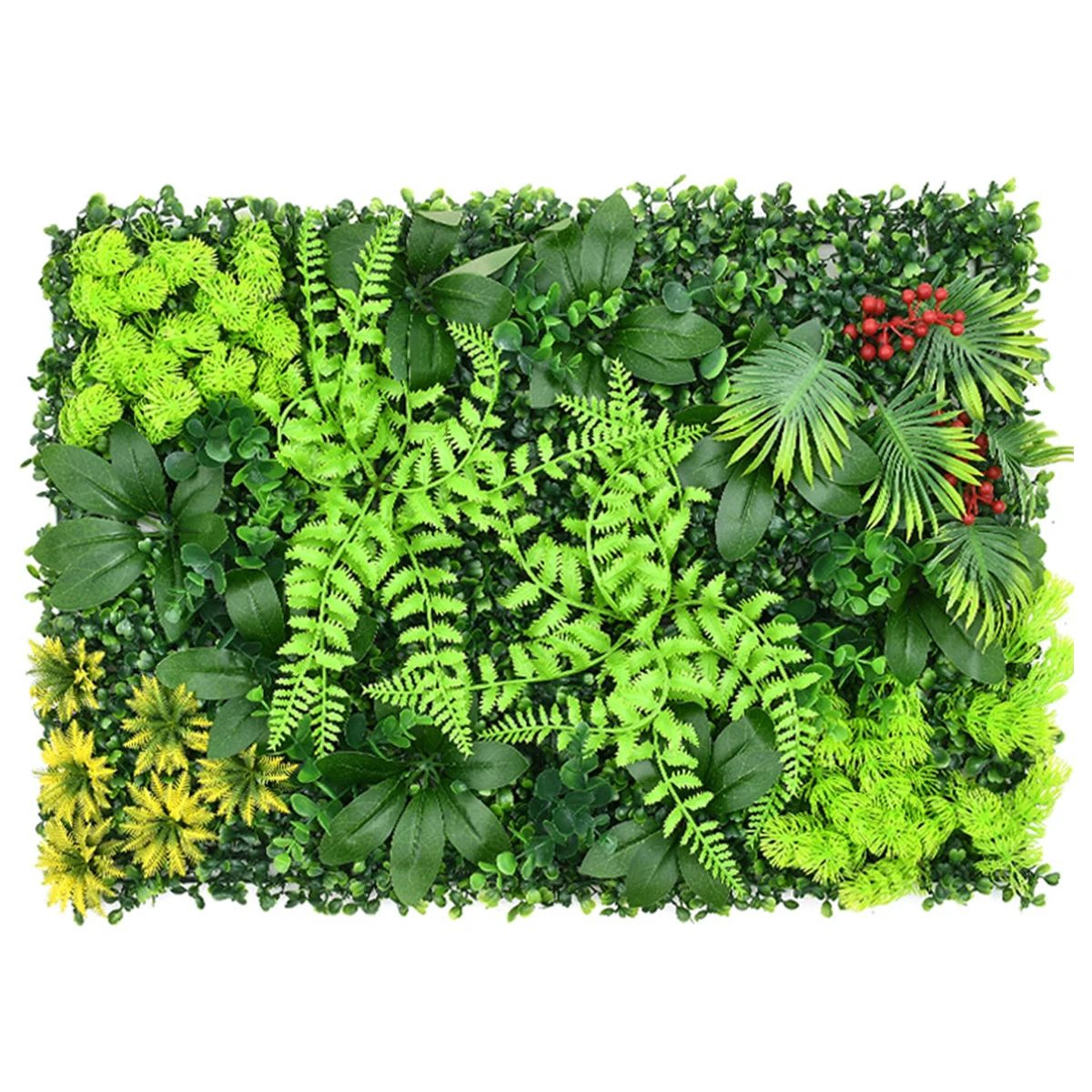lifelike fake green wall panel reusable artificial grass wall decorative privacy fence panel