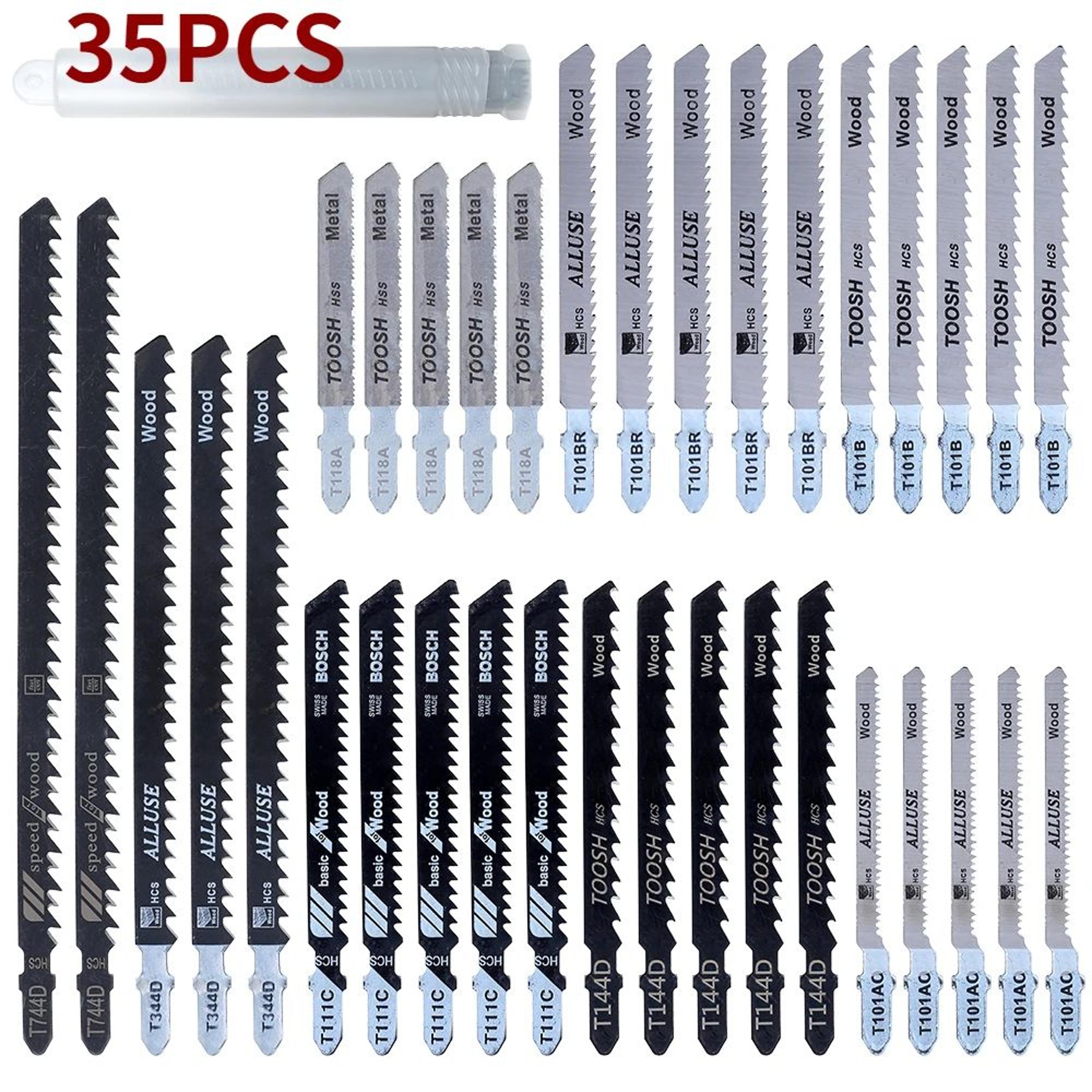 assorted t shank jigsaw blade set for woodworking and fast precision cutting