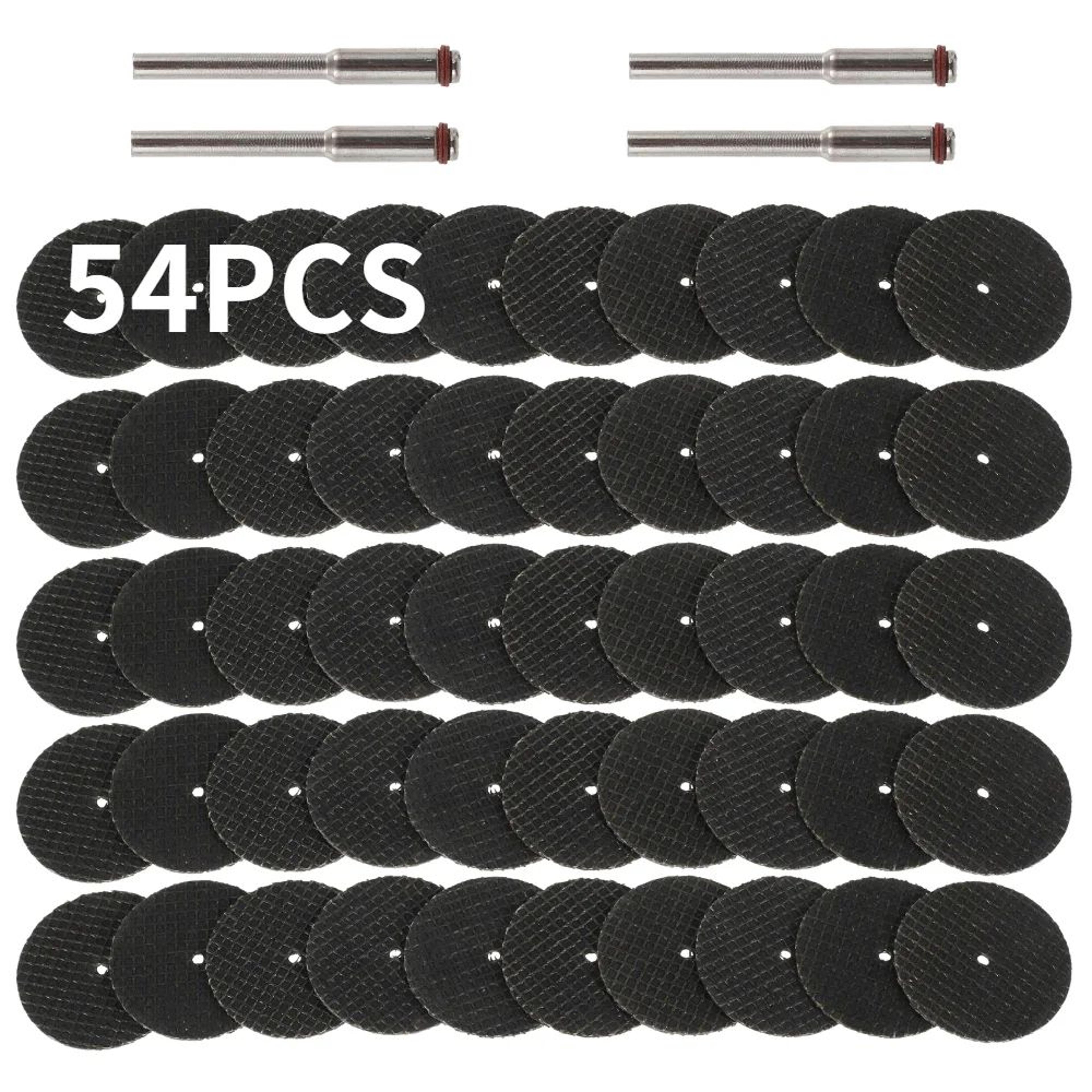 rotary abrasive cutting disc set with mandrels for rotary tools metal cutting wheels