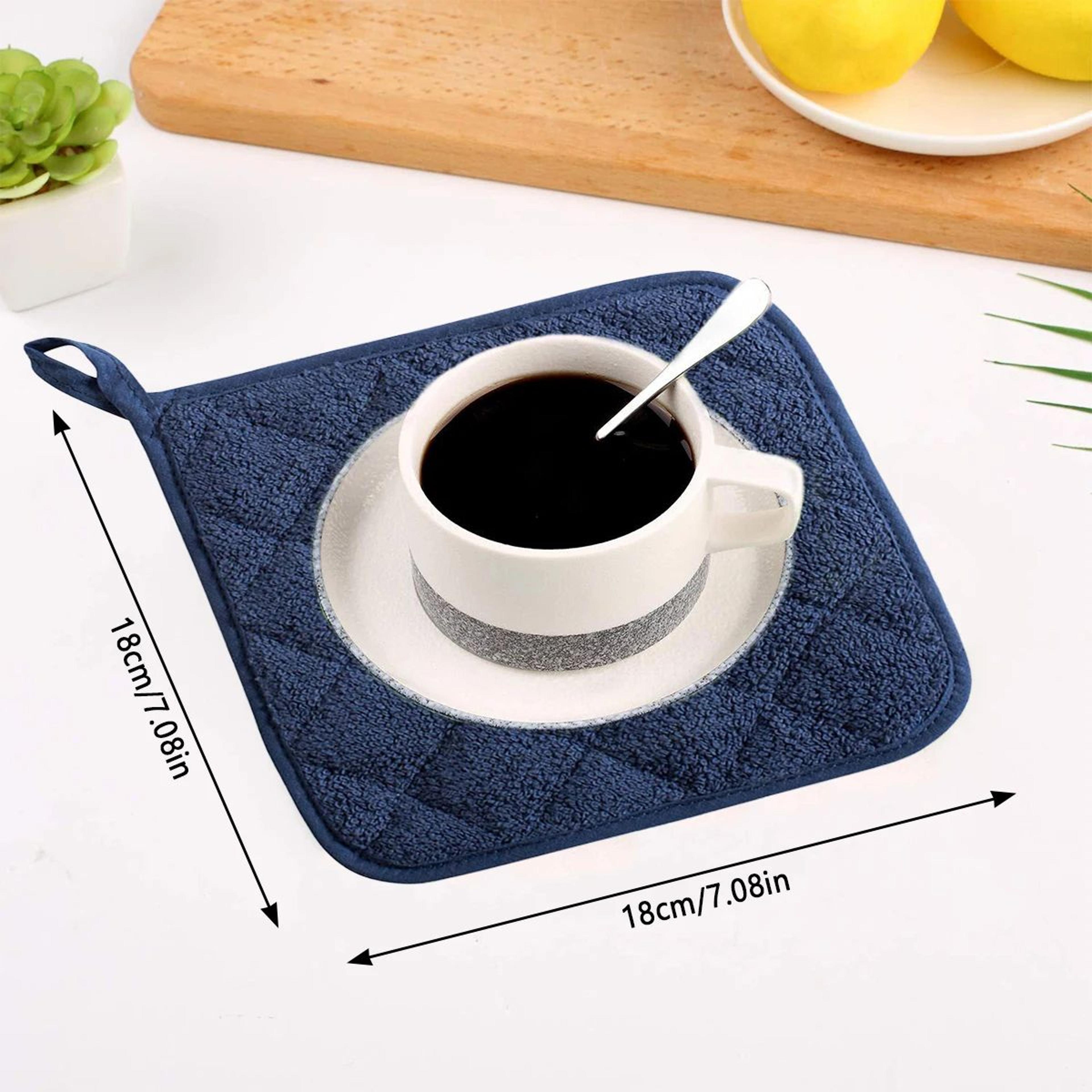 3 piece heat resistant cotton pot holders set non slip hot pads for kitchen and dining table